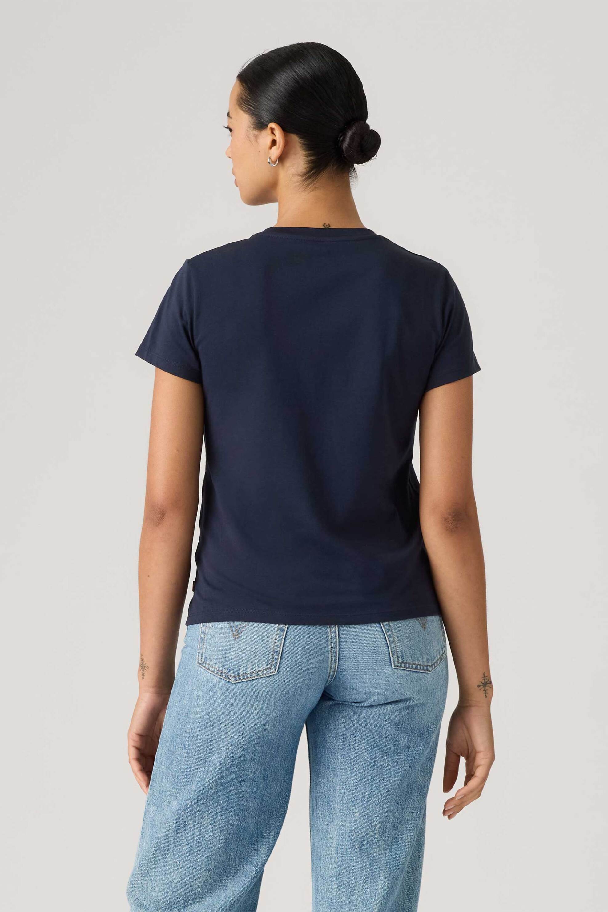 Levi&Apos S Γυναικείο T-Shirt με Λογότυπο Standard Fit The Perfect - 173693494 Μπλε Σκούρο