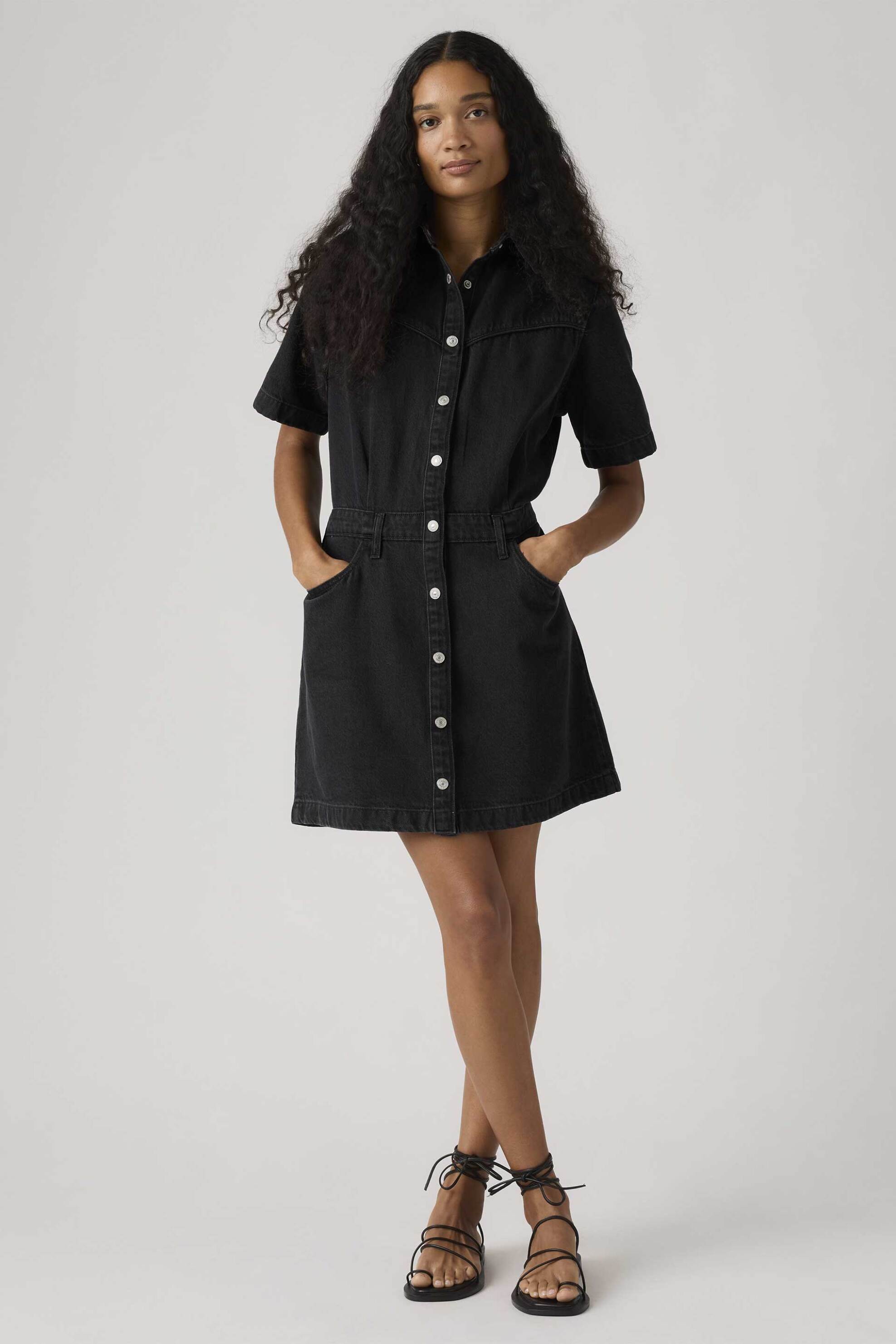 Levi's® γυναικείο mini φόρεμα denim σεμιζιέ Standard Fit 