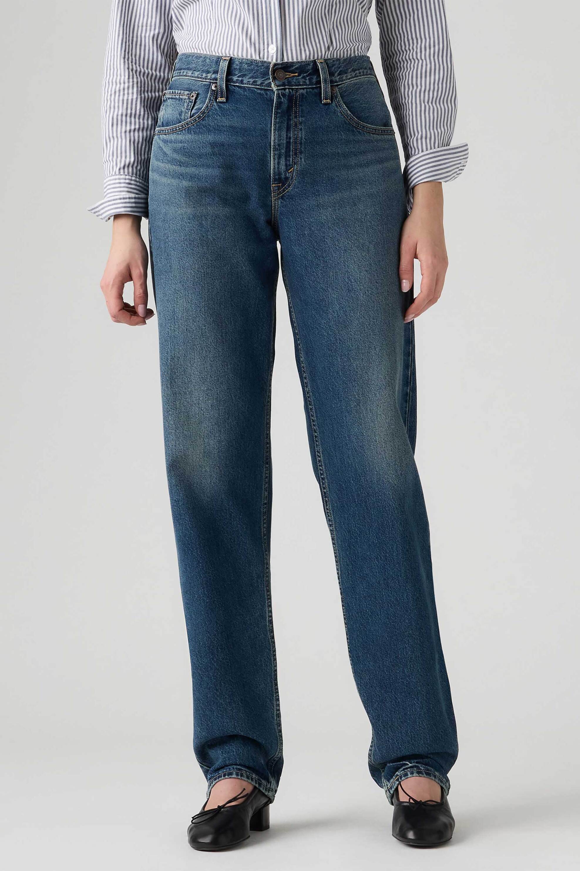 Levi's® γυναικείο τζιν παντελόνι πεντάτσεπο Loose Tapered Fit - 0083N0008 Denim Blue Σκούρο