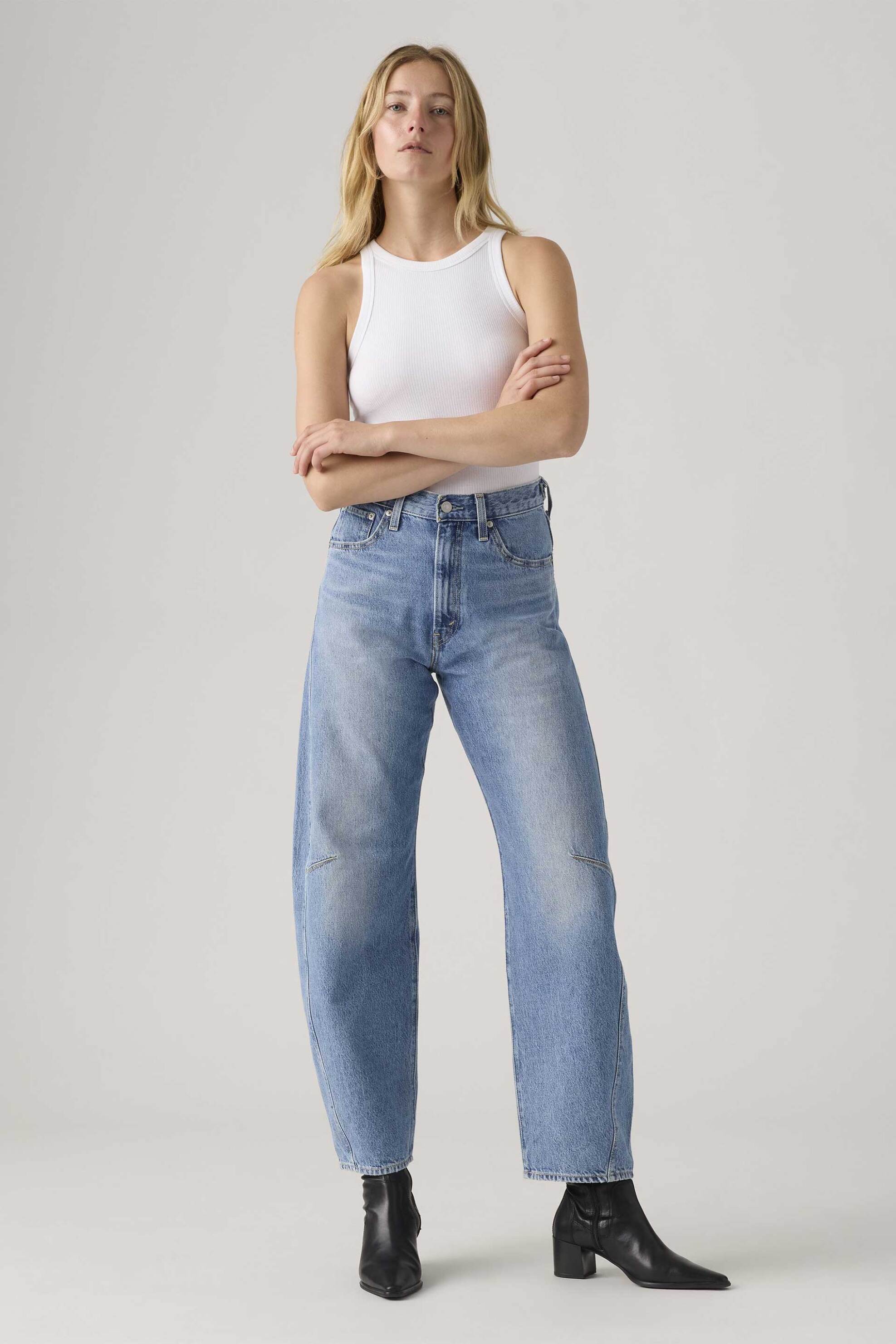 Levi's® γυναικείο ψηλόμεσο τζιν παντελόνι πεντάτσεπο Barrel Fit 