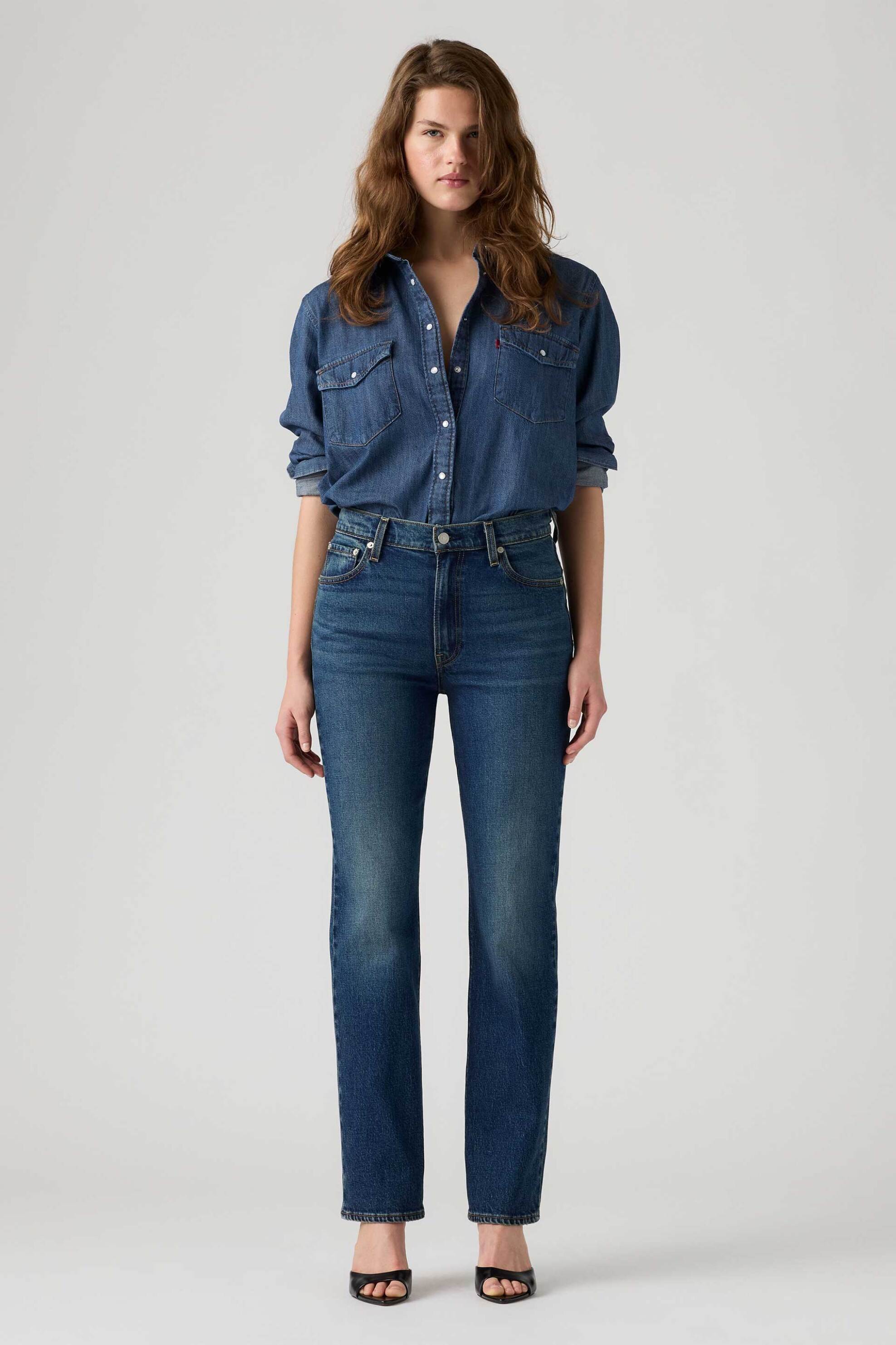 Levi's® γυναικείο ψηλόμεσο τζιν παντελόνι πεντάτσεπο Slim Fit 