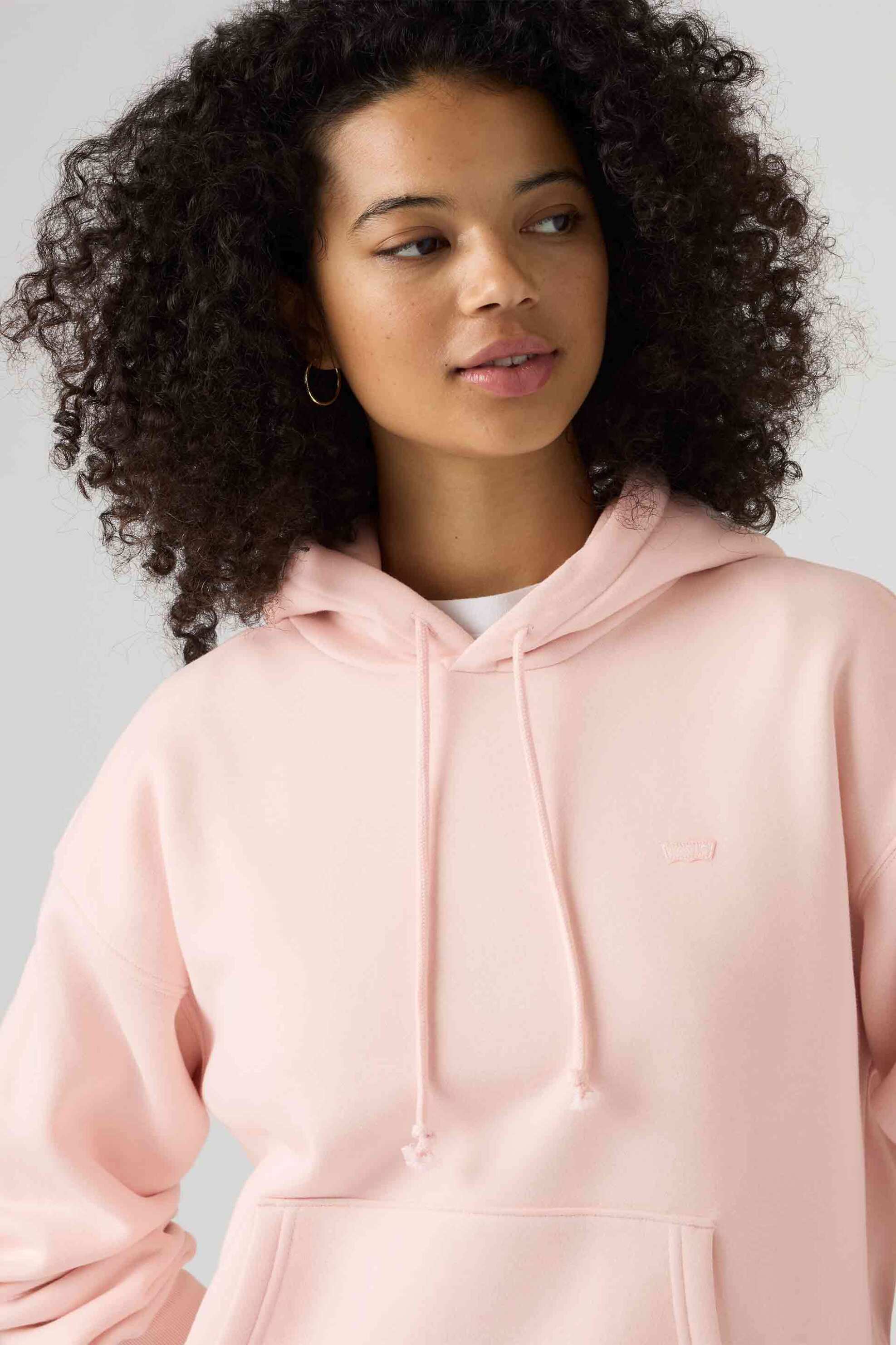 Levi's® γυναικεία μπλούζα φούτερ με κουκούλα και λογότυπο Relaxed Fit 
