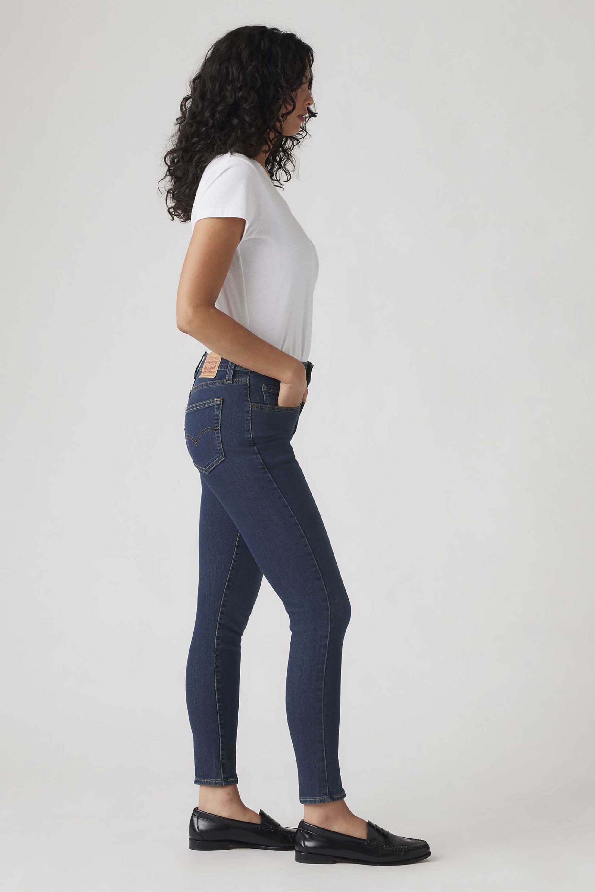 LEVI'S Levi's® γυναικείο ψηλόμεσο τζιν παντελόνι πεντάτσεπο Skinny Fit "721™" - 188820781 Denim Blue Σκούρο - 3