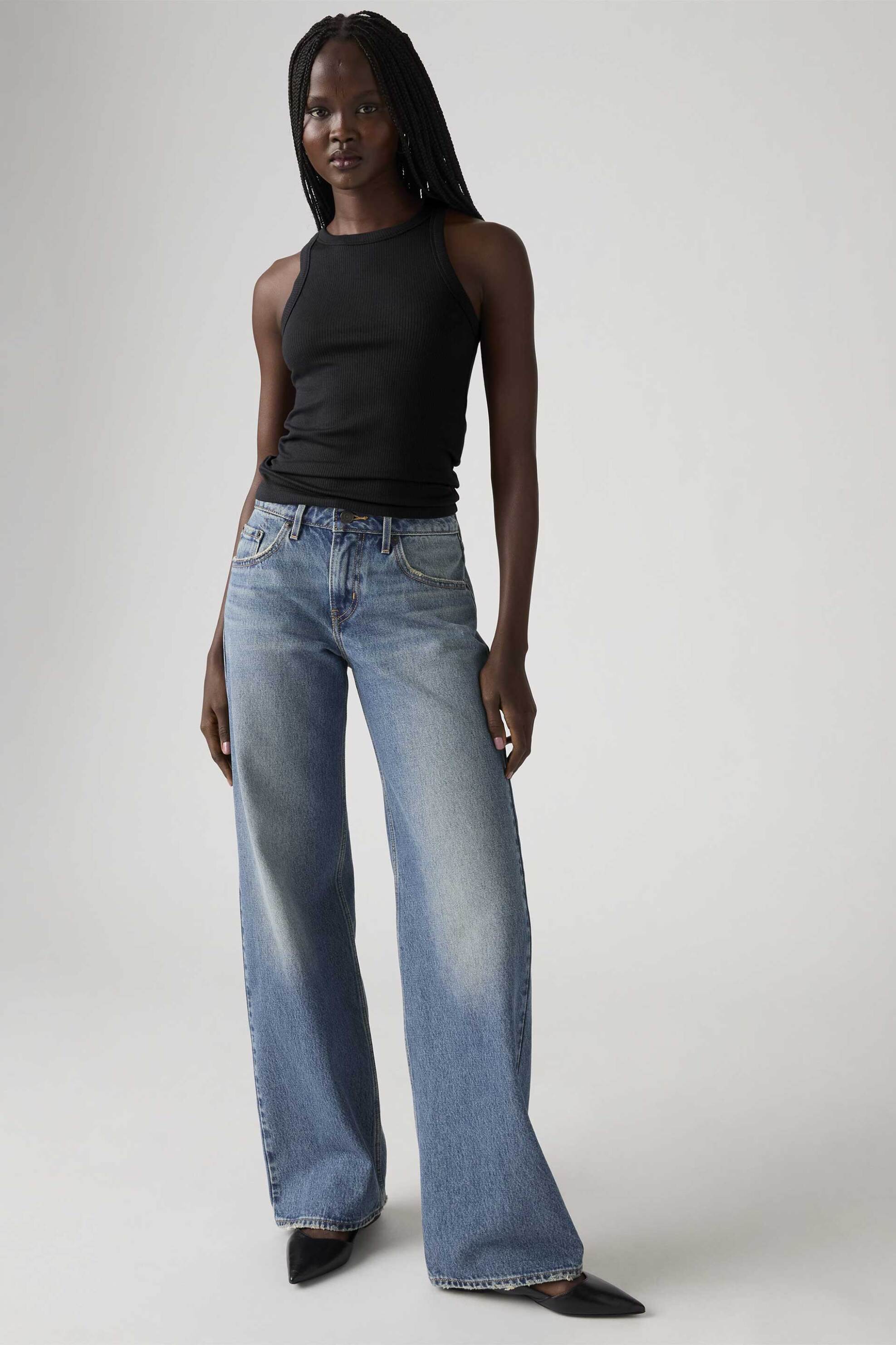 Levi's® γυναικείο τζιν παντελόνι πεντάτσεπο Low Loose Fit - A55660028 Denim Blue