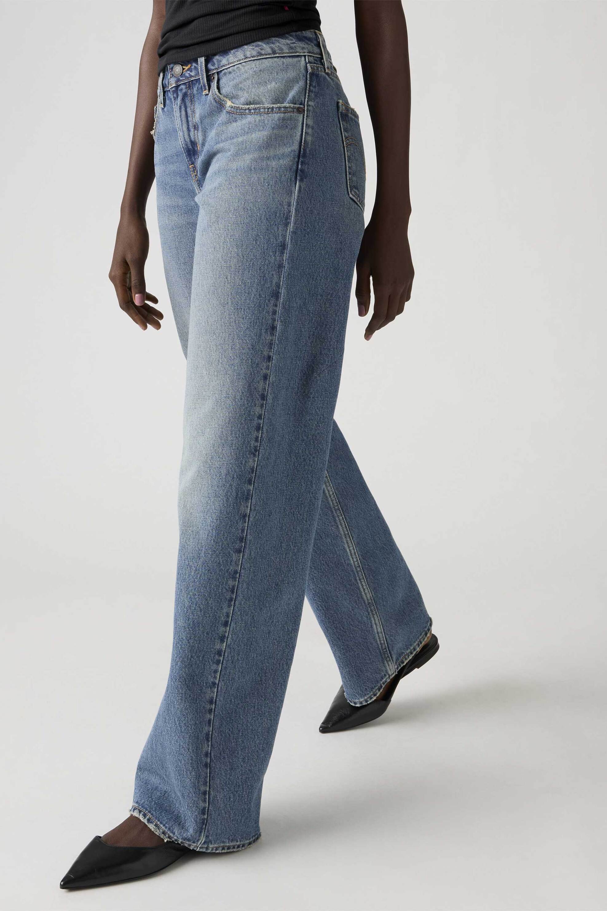 Levi's® γυναικείο τζιν παντελόνι πεντάτσεπο Low Loose Fit - A55660028 Denim Blue