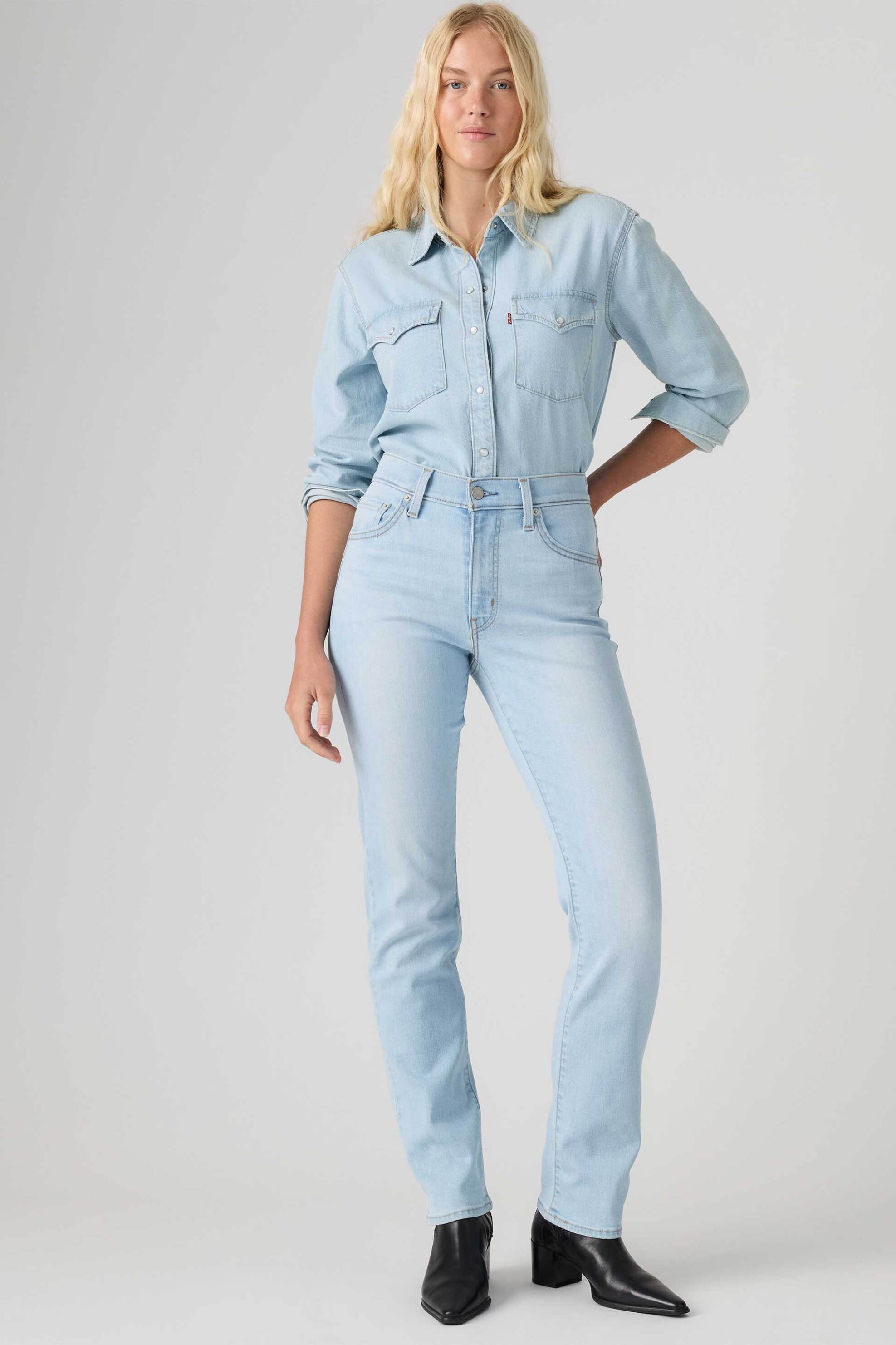 Levi's® γυναικείο ψηλόμεσο τζιν παντελόνι πεντάτσεπο Slim Fit 