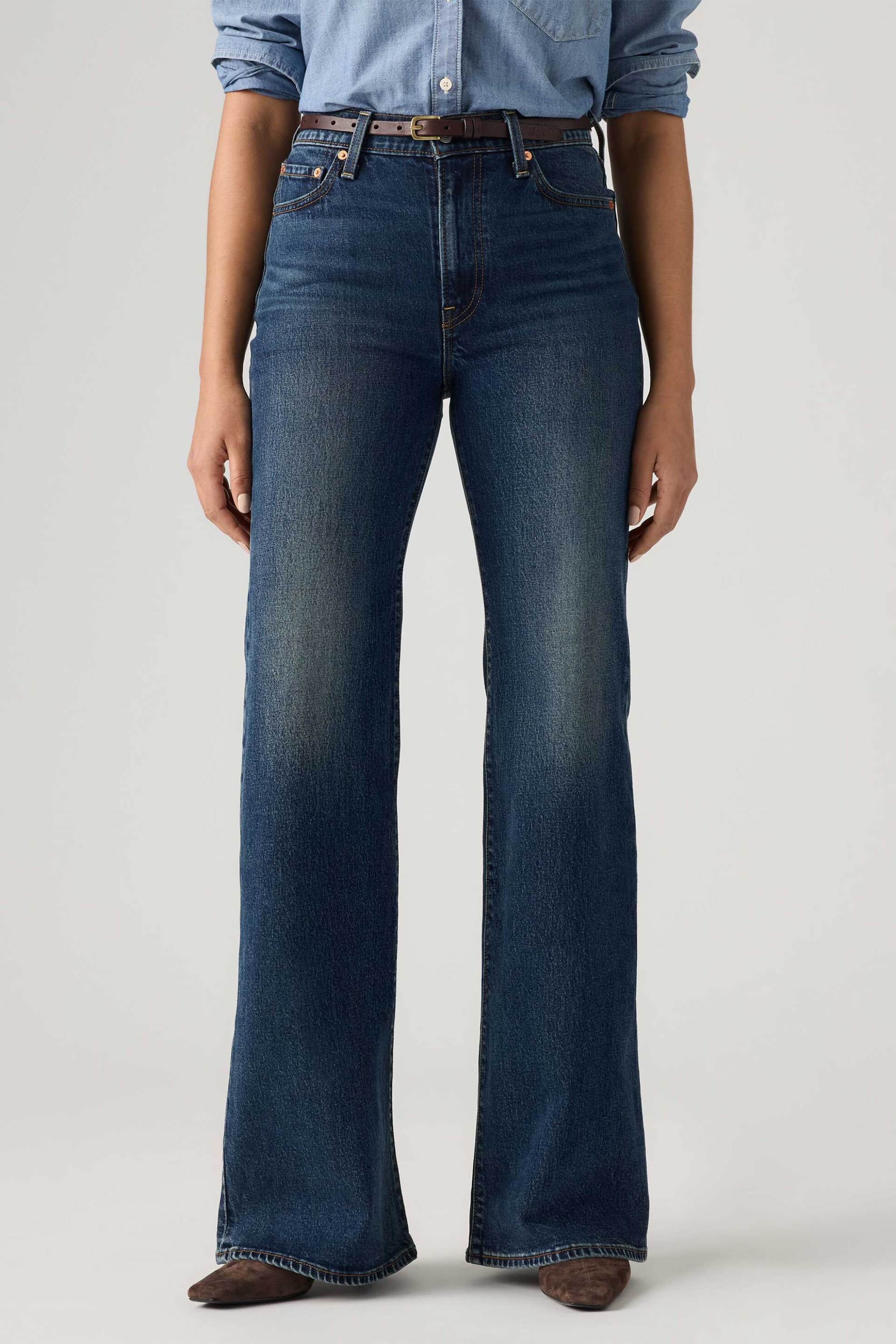 Levi's® γυναικείο ψηλόμεσο τζιν παντελόνι πεντάτσεπο Slim Flared Fit 