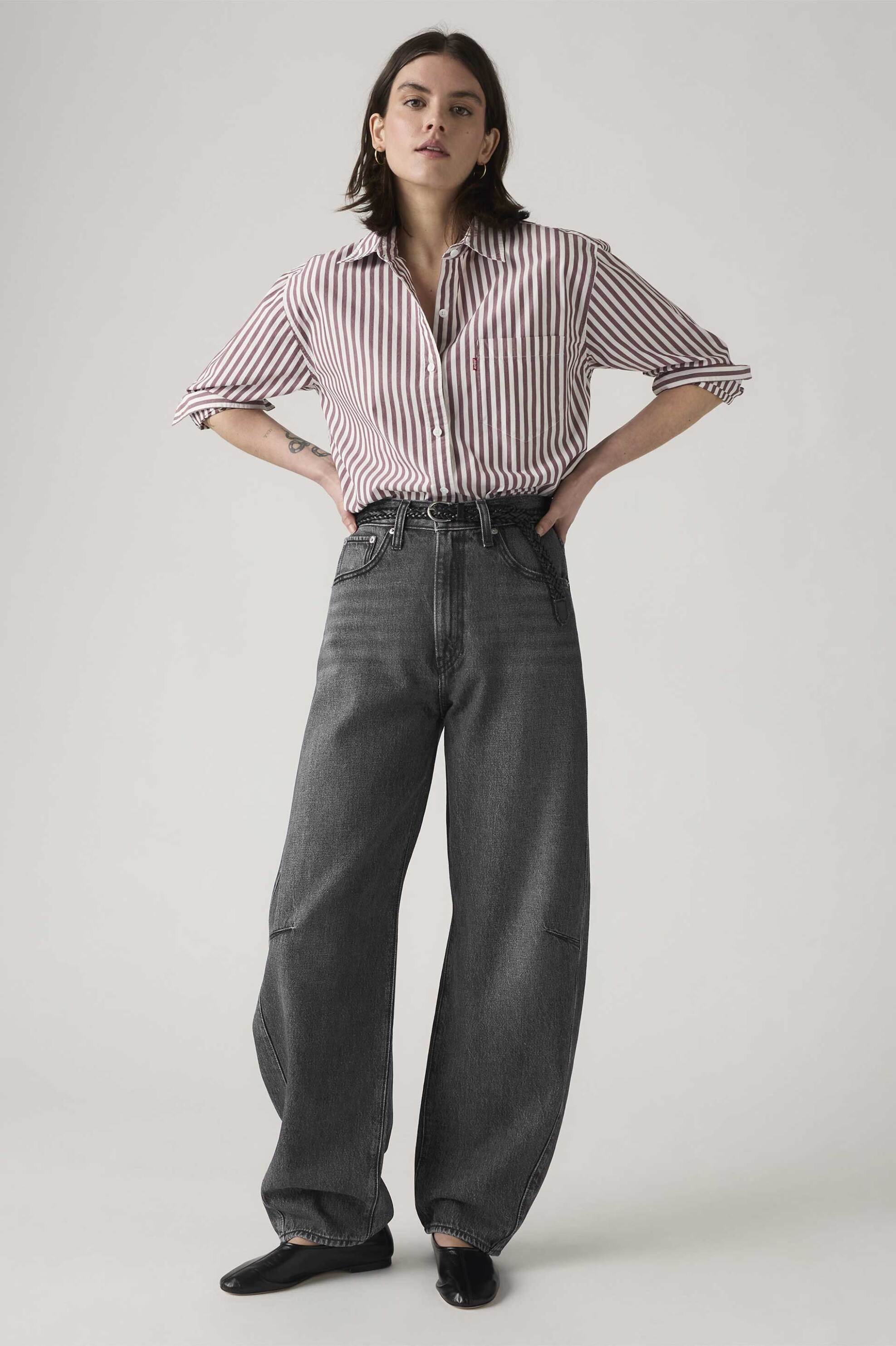 Levi's® γυναικείο ψηλόμεσο τζιν παντελόνι πεντάτσεπο Barrel Fit 