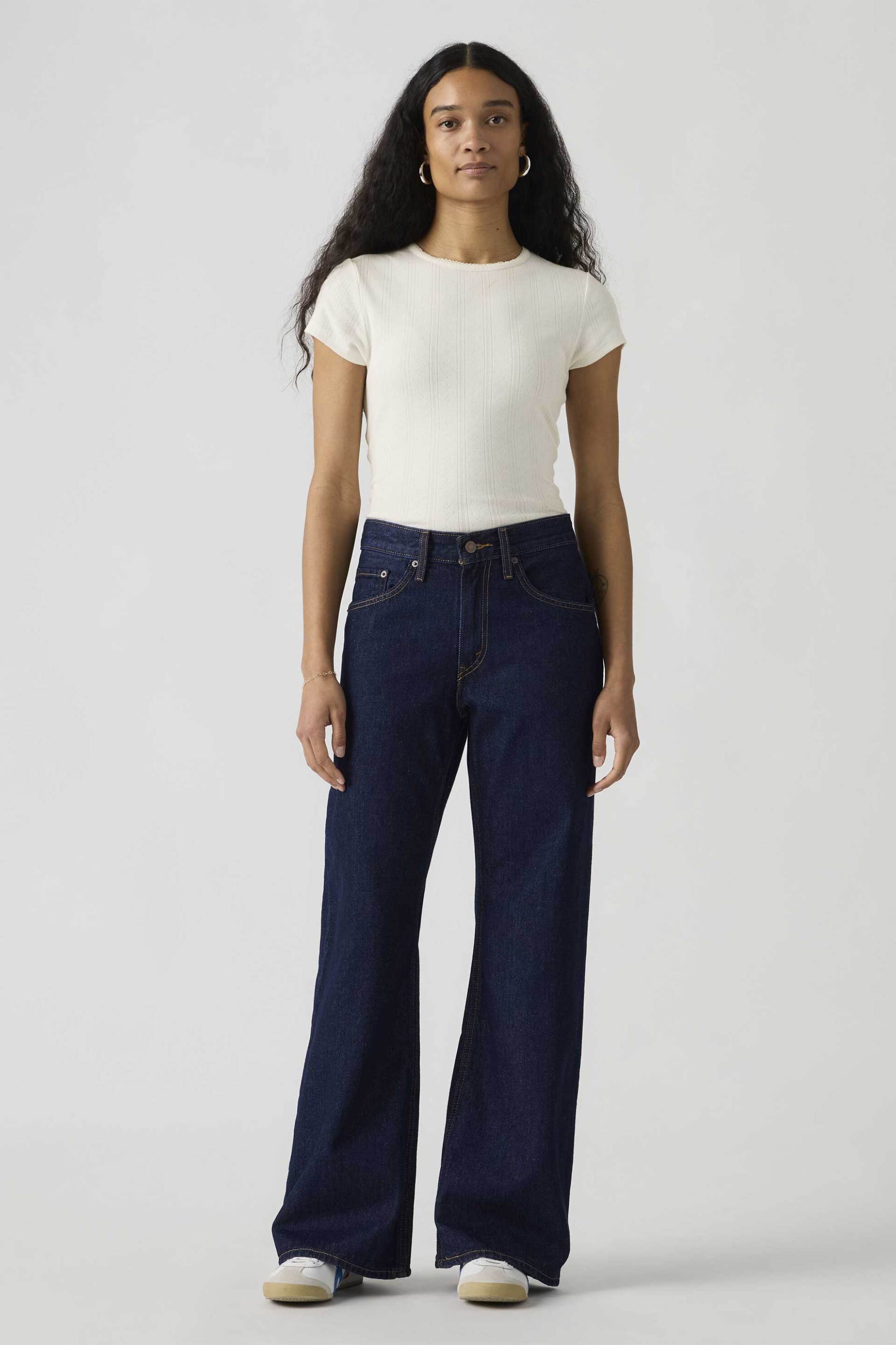 Levi's® γυναικείο τζιν παντελόνι πεντάτσεπο Loose Bootcut Fit - 005DO0022 Denim Blue Σκούρο