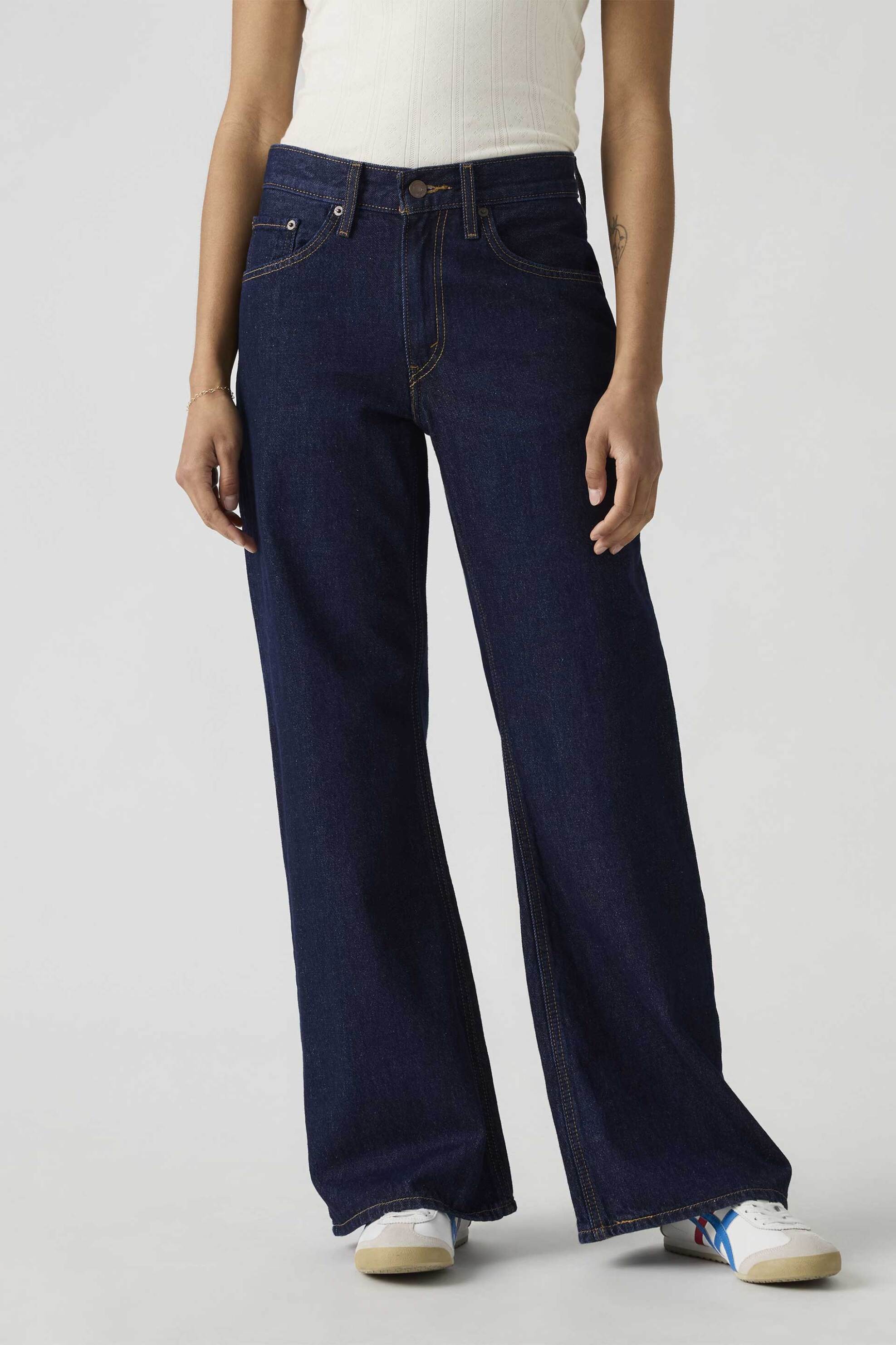 Levi's® γυναικείο τζιν παντελόνι πεντάτσεπο Loose Bootcut Fit - 005DO0022 Denim Blue Σκούρο