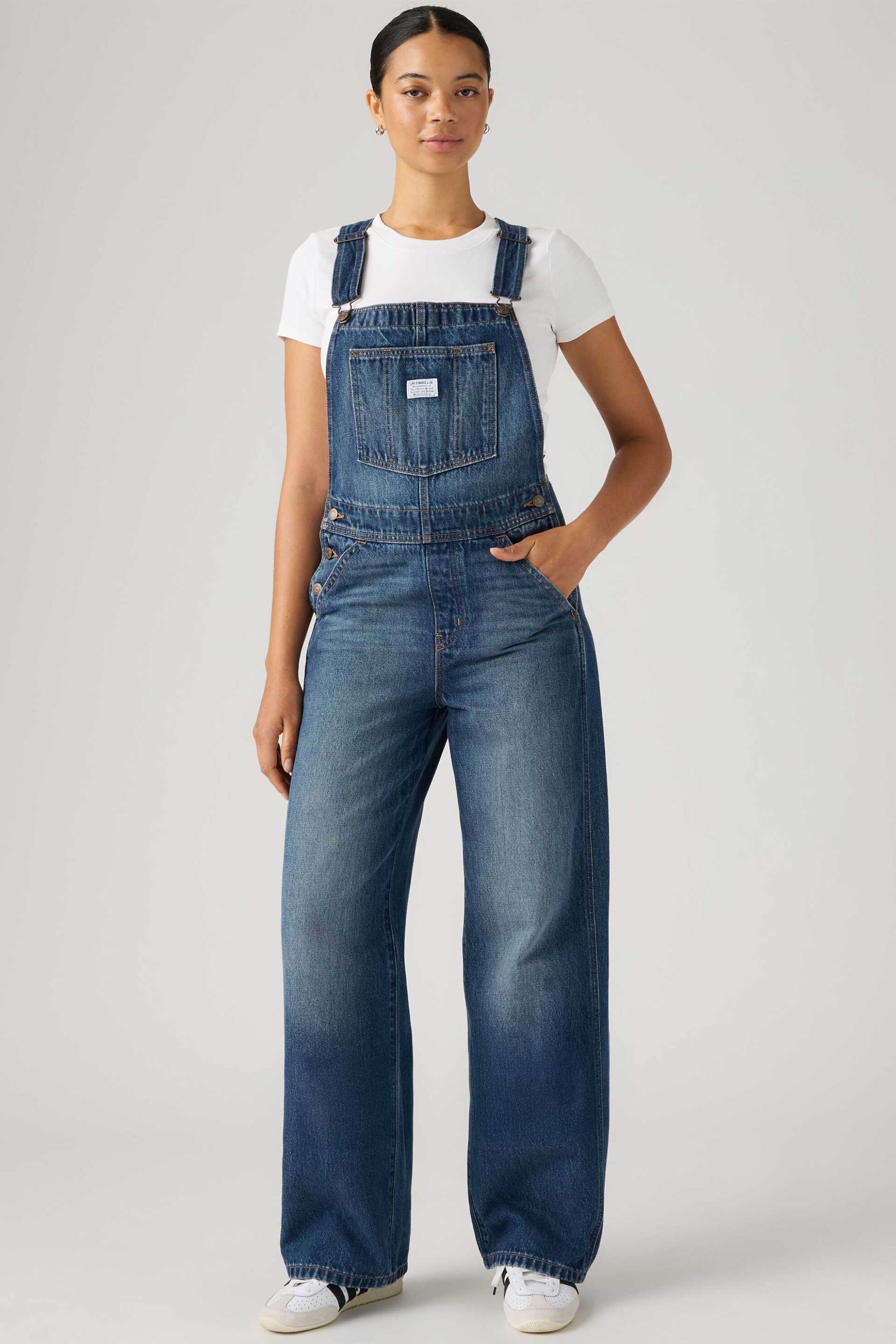 Levi's® γυναικεία denim ολόσωμη φόρμα/σαλοπέτα πεντάτσεπη Baggy Fit - 000UG0007 Denim Blue