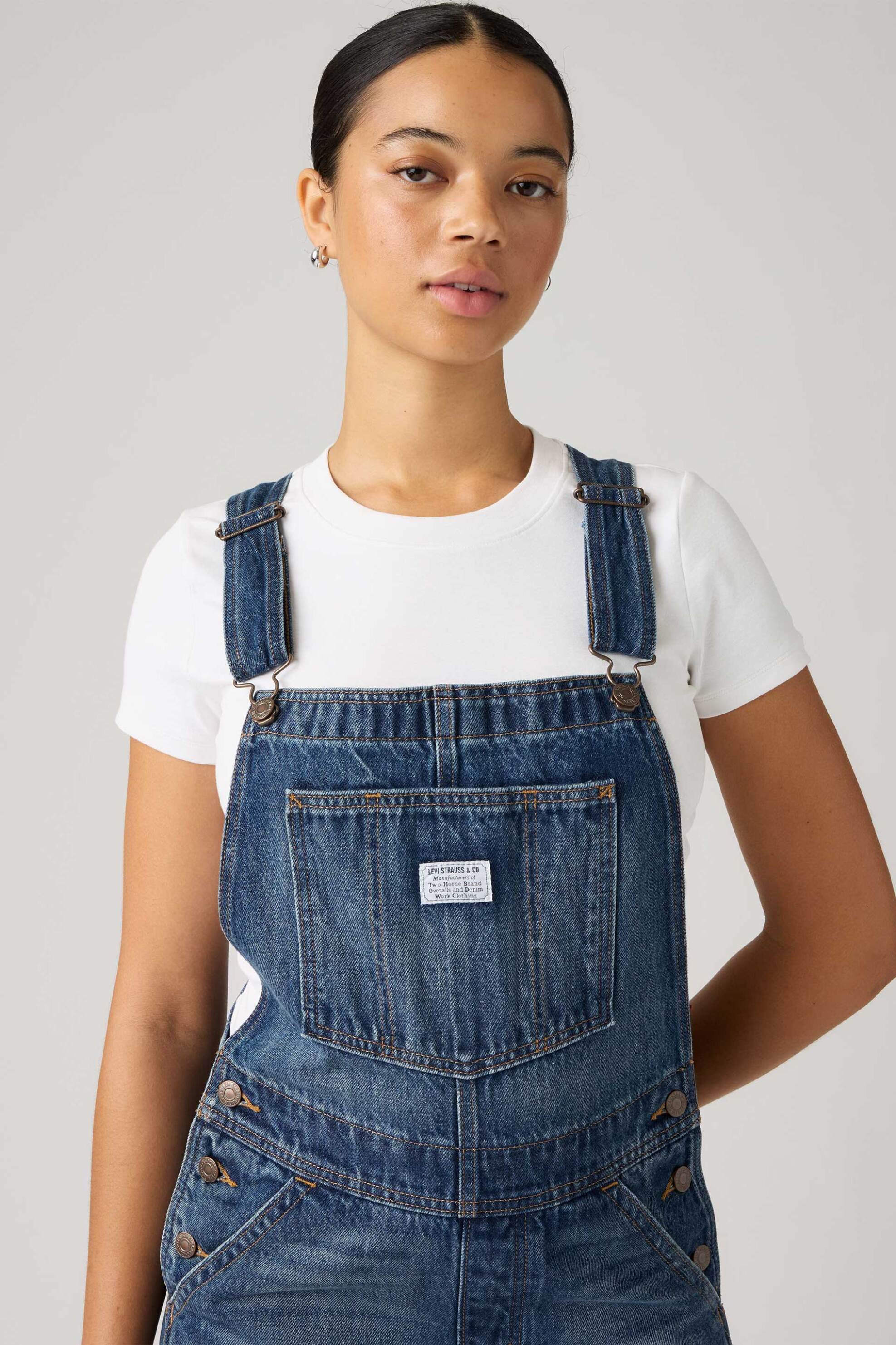 Levi's® γυναικεία denim ολόσωμη φόρμα/σαλοπέτα πεντάτσεπη Baggy Fit - 000UG0007 Denim Blue
