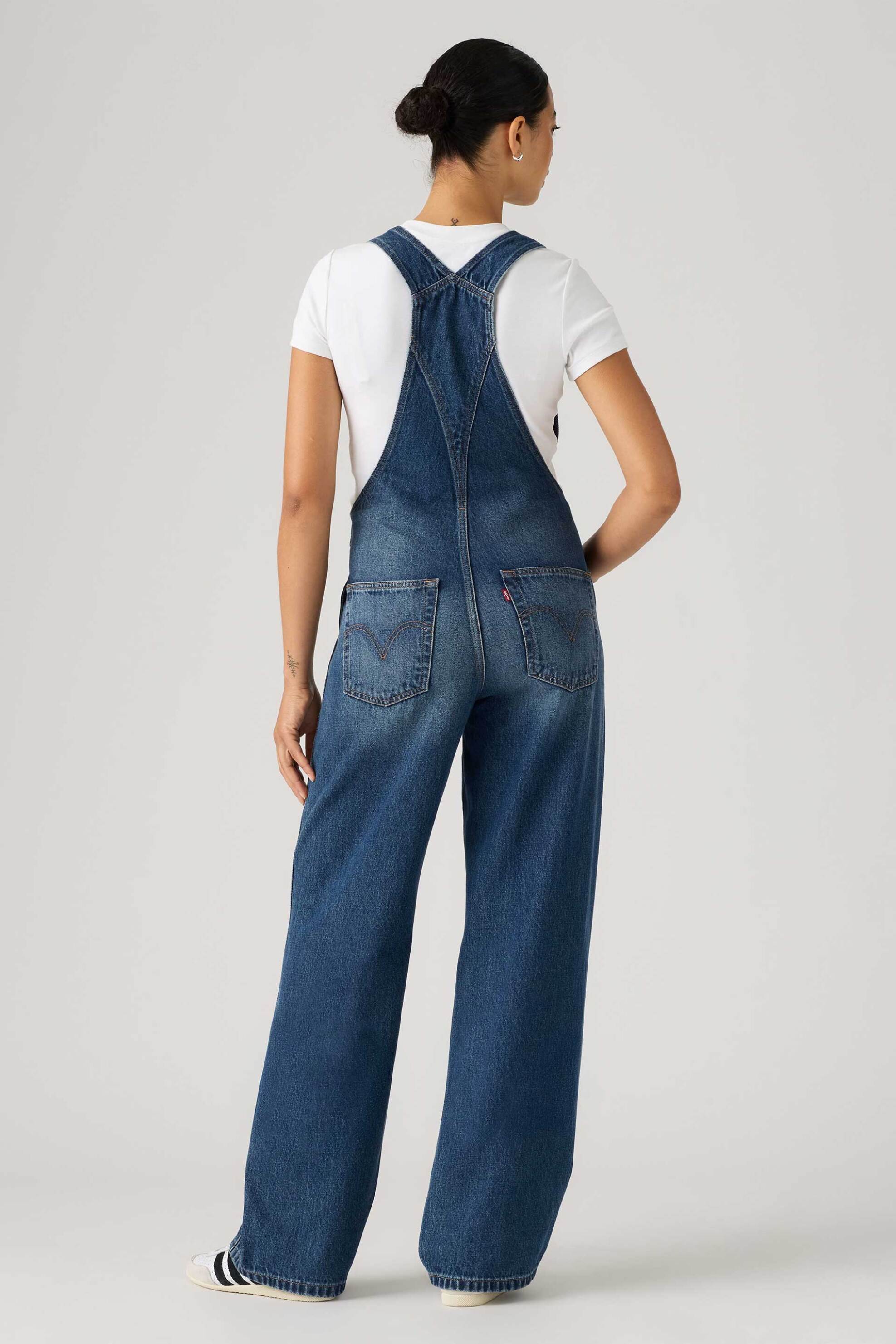 Levi&Apos S Γυναικεία Denim Ολόσωμη Φόρμα Σαλοπέτα Πεντάτσεπη Baggy Fit - 000Ug0007 Blue