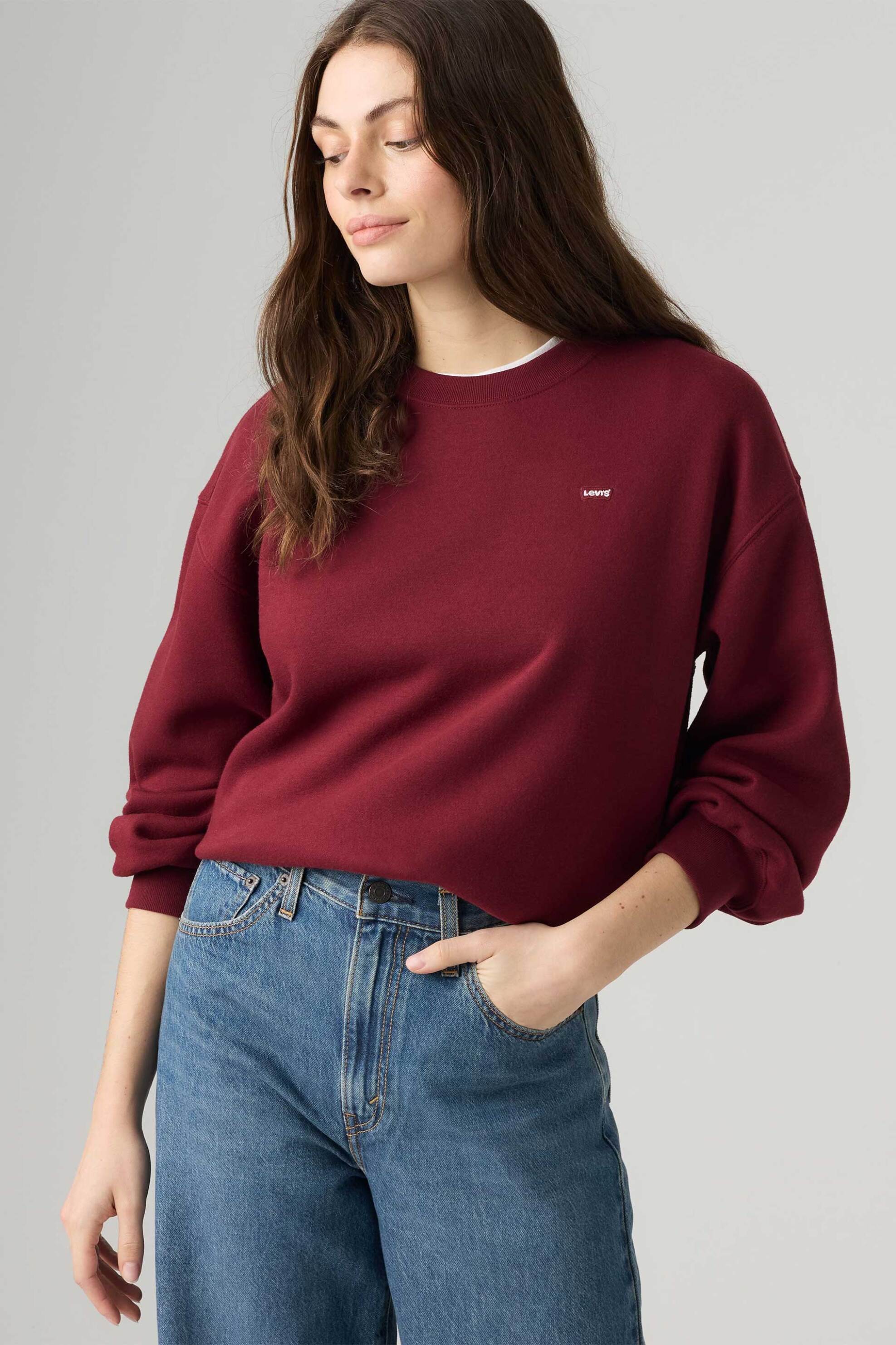 Levi's® γυναικεία μπλούζα φούτερ με λογότυπο Relaxed Fit 