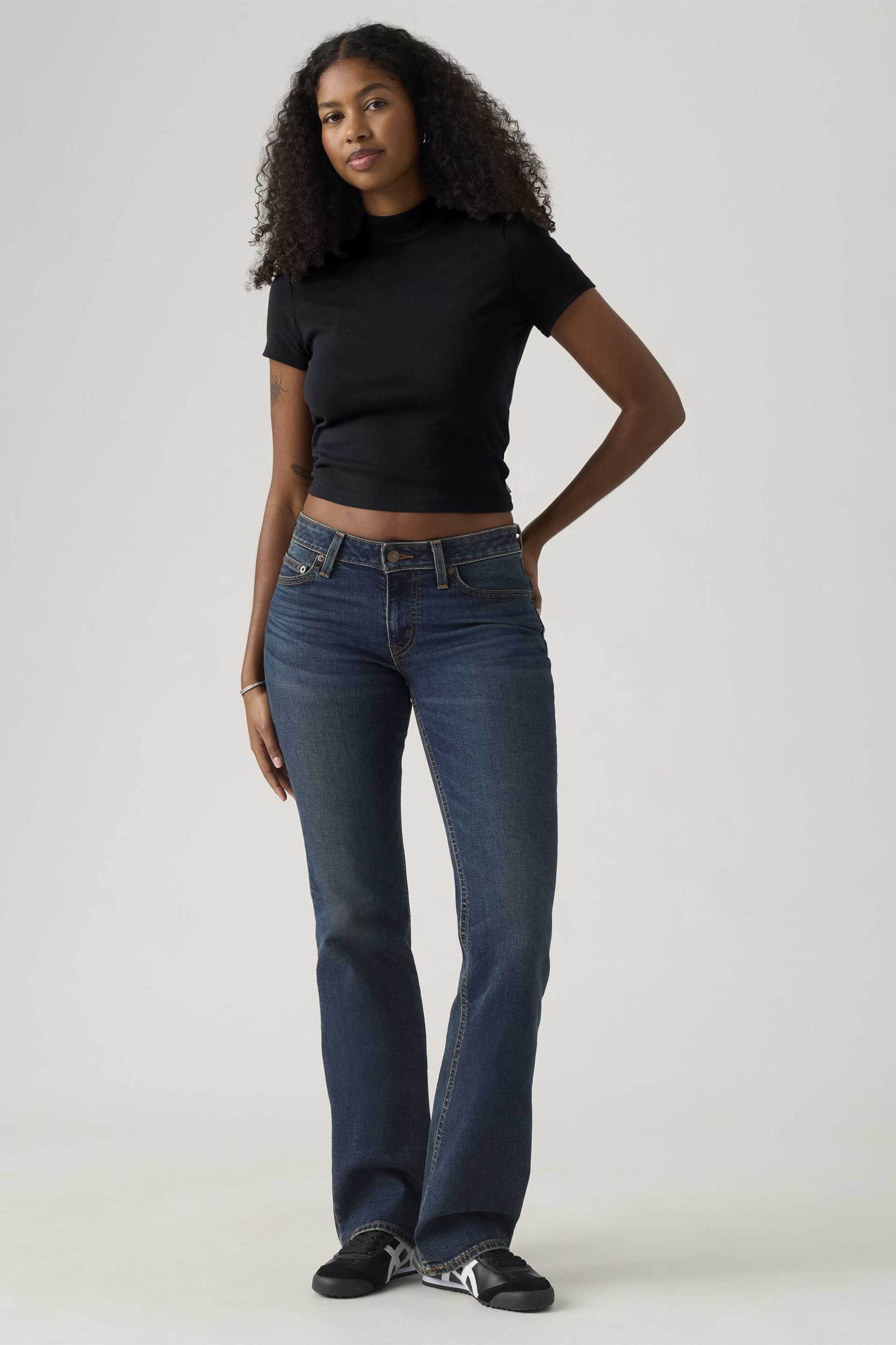 Levi's® γυναικείο τζιν παντελόνι πεντάτσεπο Superlow Bootcut Fit - A46790042 Denim Blue Σκούρο