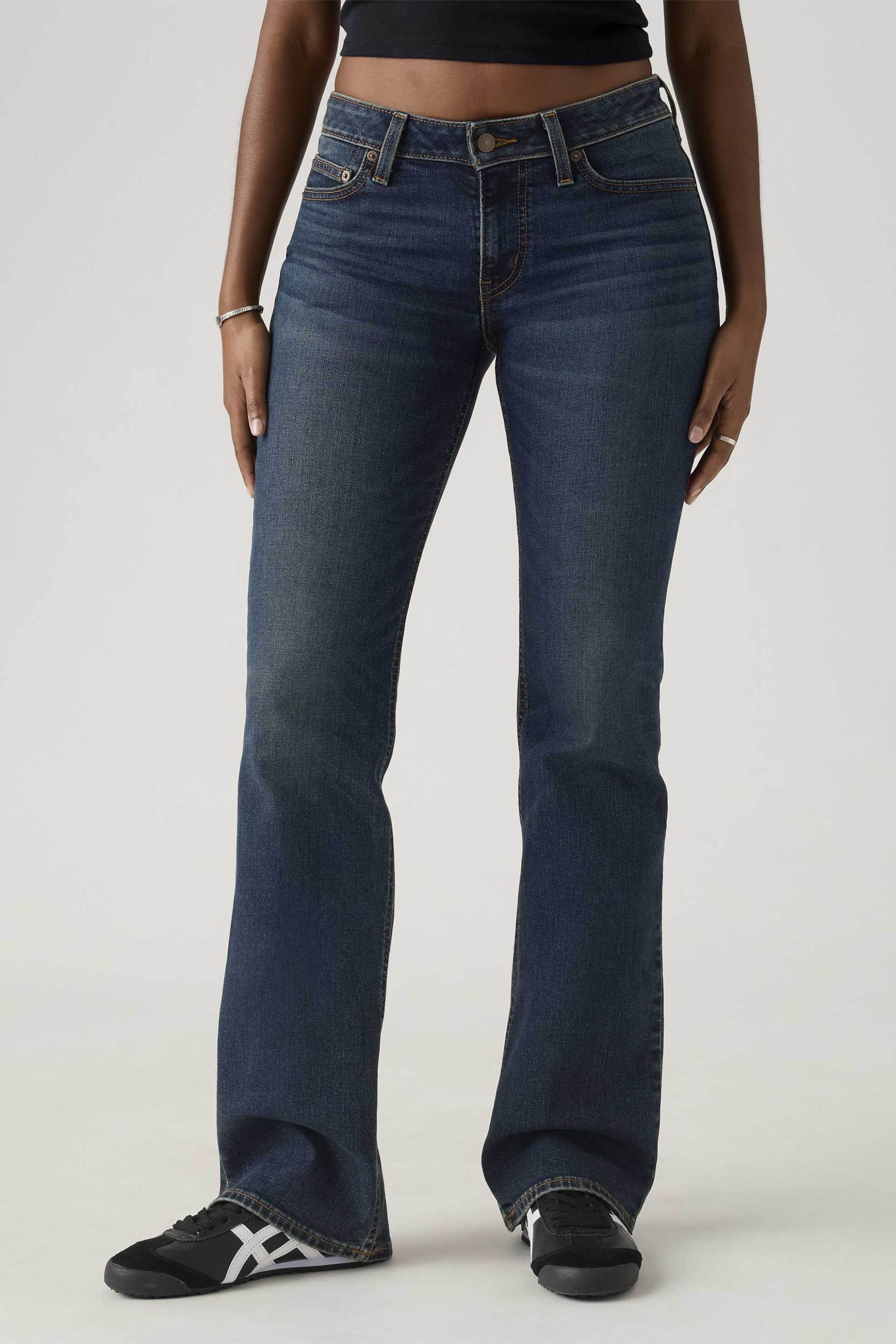 Levi's® γυναικείο τζιν παντελόνι πεντάτσεπο Superlow Bootcut Fit - A46790042 Denim Blue Σκούρο
