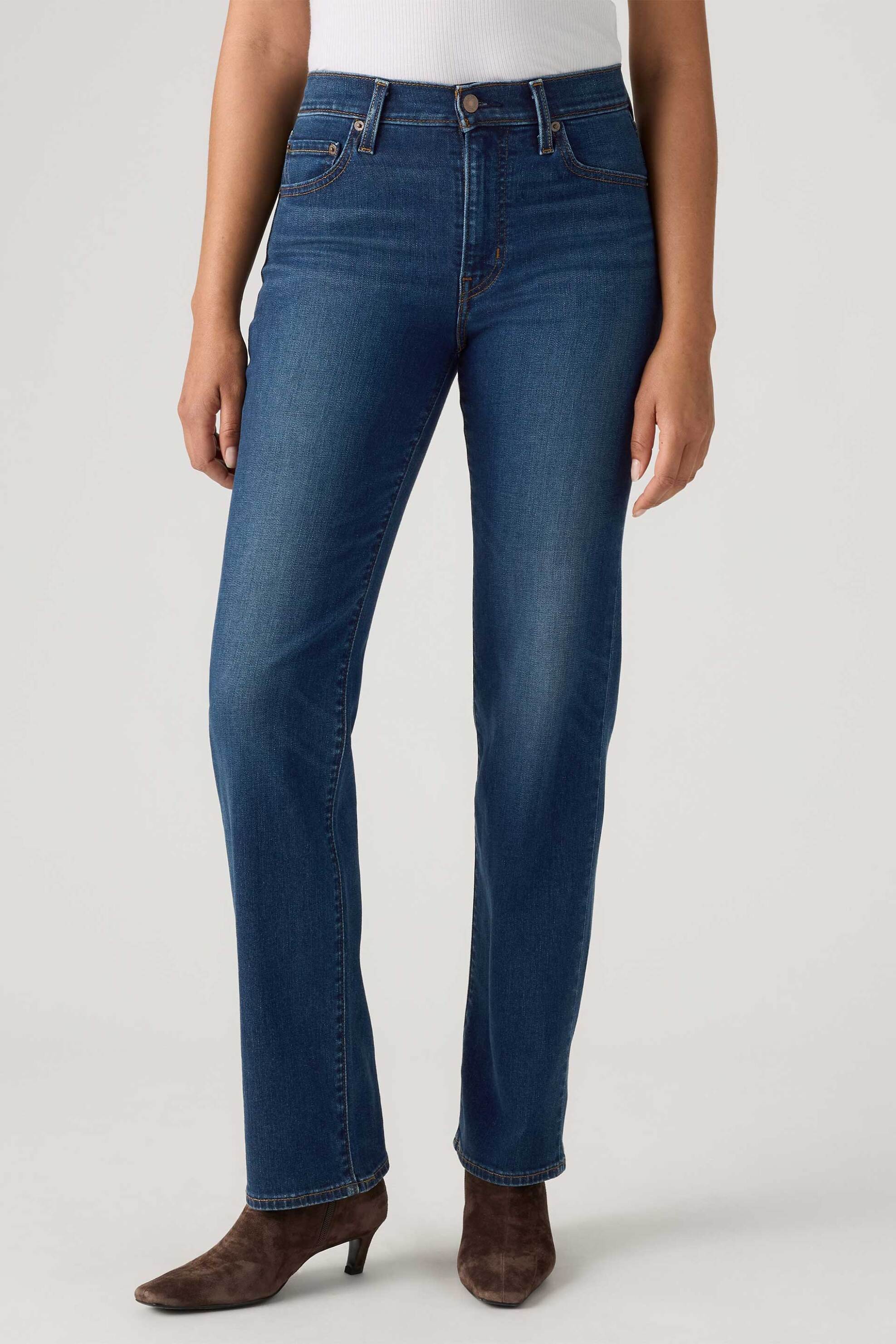 Levi's® γυναικείο ψηλόμεσο τζιν παντελόνι πεντάτσεπο Straight Fit 