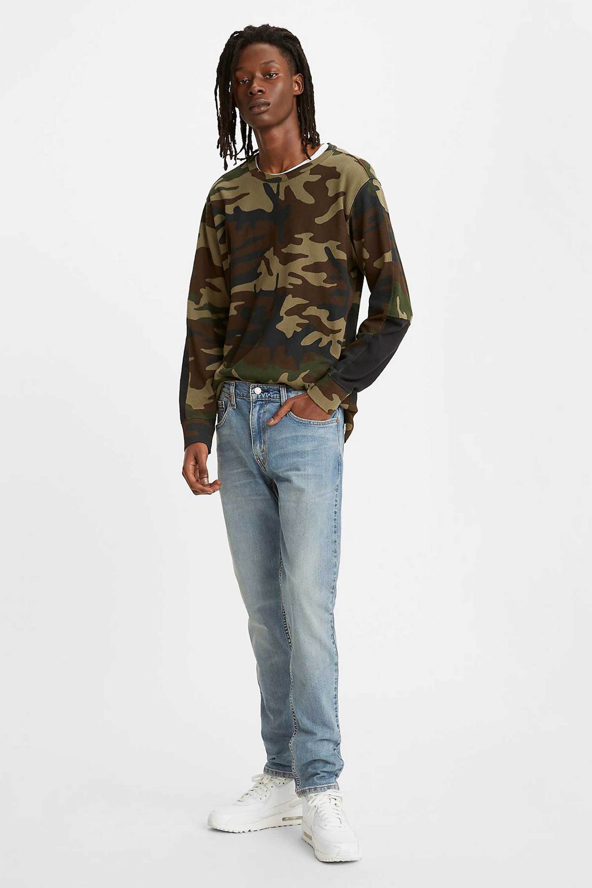 Levi's® ανδρικό τζην παντελόνι πεντάτσεπο Worn to Ride Slim Tapered Fit "512®" - 288330733 Denim Blue Ανοιχτό