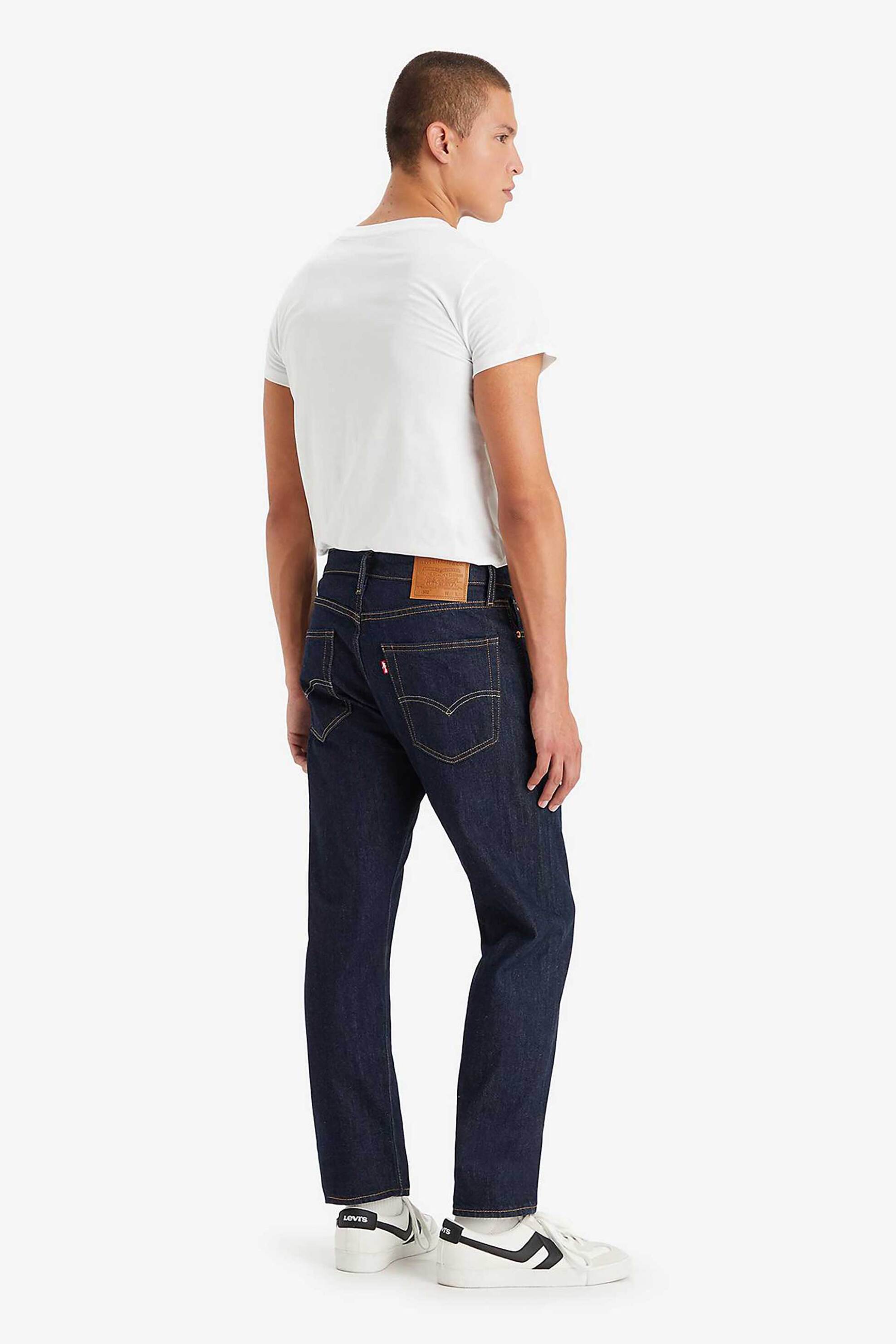 Levi&Apos S Ανδρικό Τζην Παντελόνι Πεντάτσεπο Rock Cod Regular Tapered Fit 502 - 295070280 Denim Blue Σκούρο