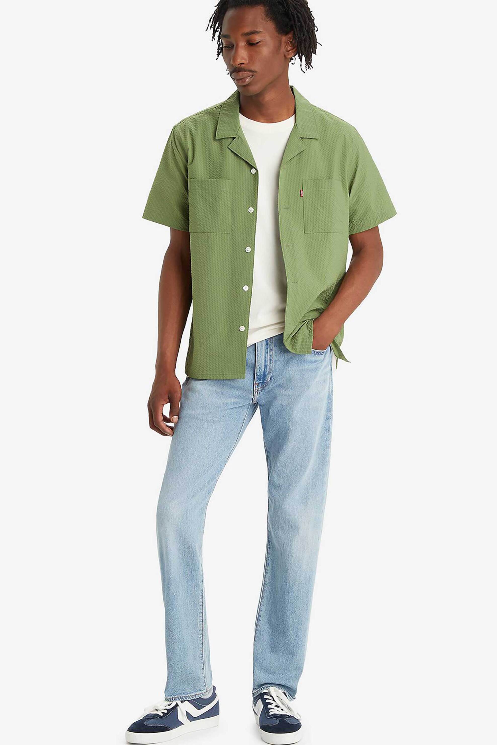 LEVI'S Levi's® ανδρικό τζην παντελόνι πεντάτσεπο Call It Off Regular Tapered Fit "502®" - 295071417 Denim Blue Ανοιχτό