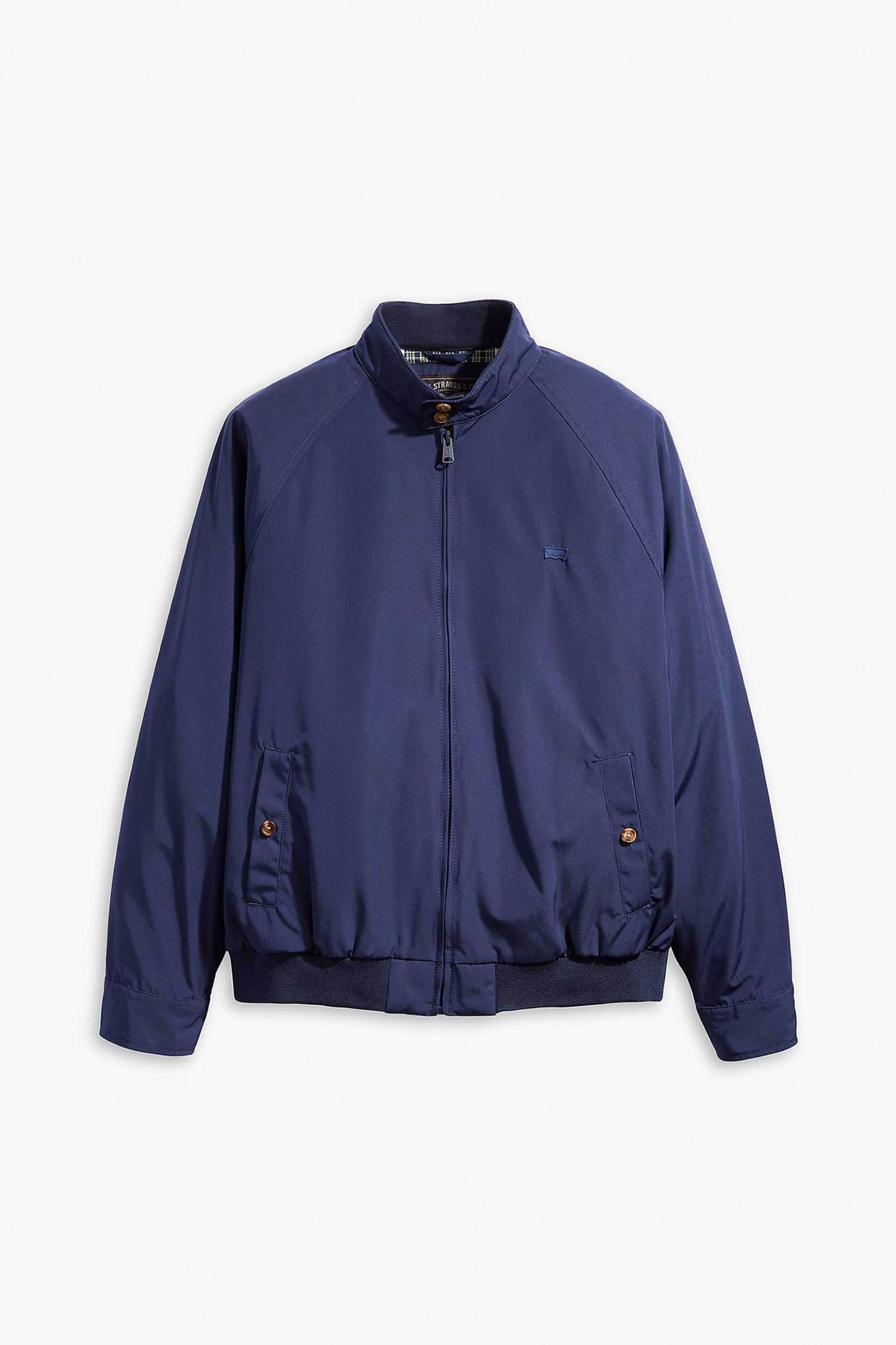 Levi&Apos S Ανδρικό Jacket Μονόχρωμο με Λογότυπο Standard Fit Backer Harrington - A72350000 Μπλε Σκούρο