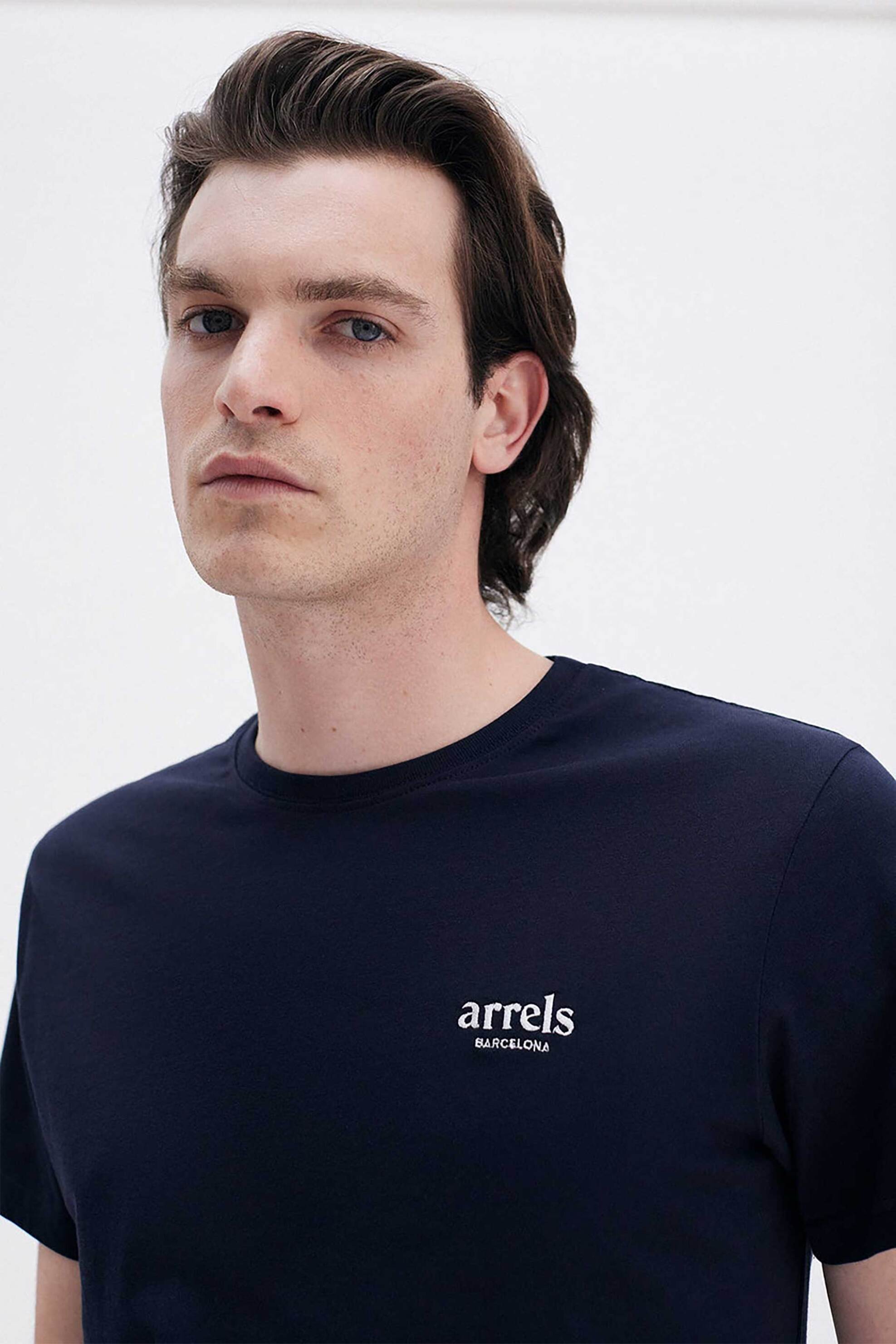 Arrels Barcelona ανδρικό T-shirt "Le Bel Été x Edith Carron" - MTS030057-BLU Μπλε Σκούρο φωτογραφία