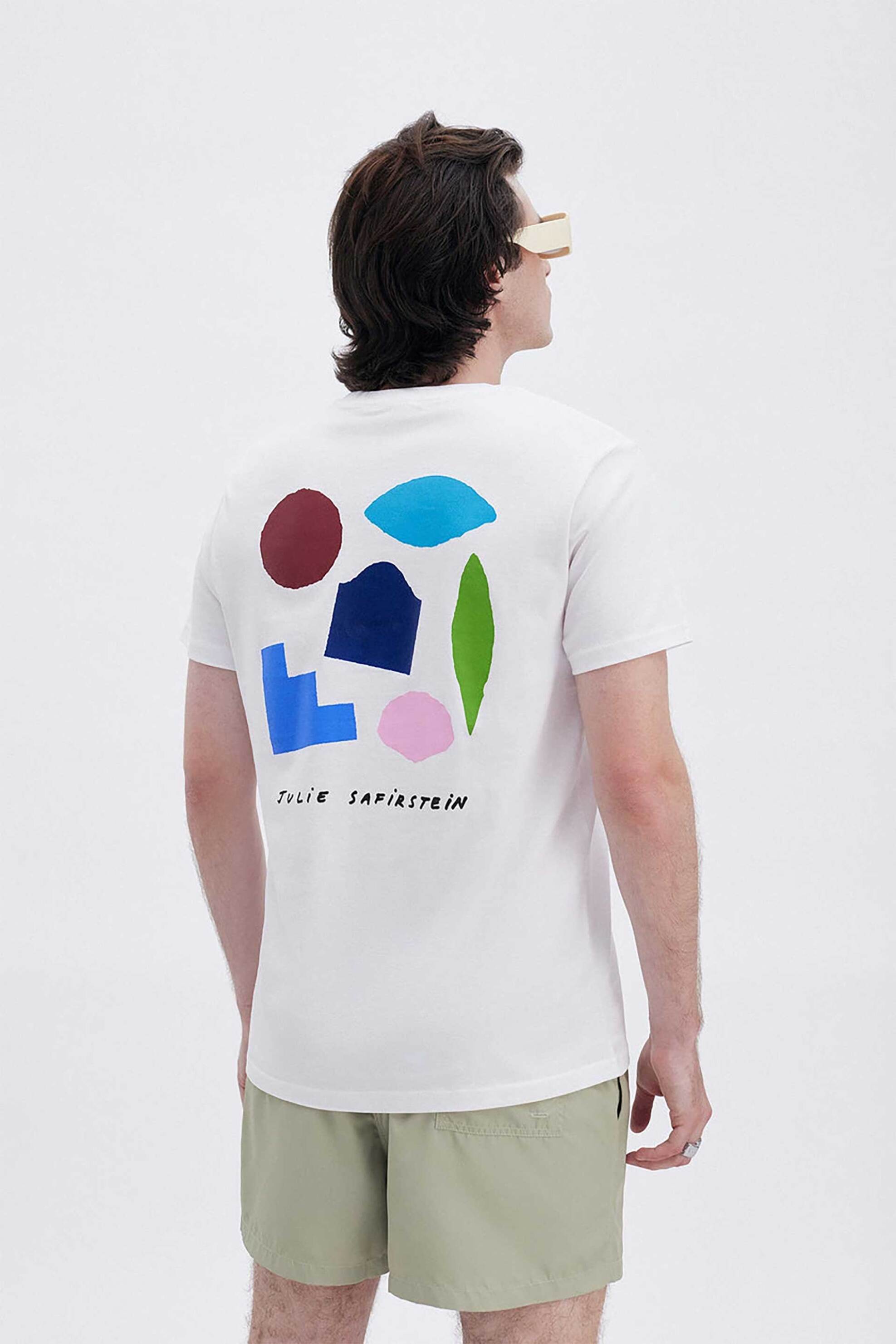 Arrels Barcelona ανδρικό T-shirt "White Hellas x Julie Safirstein" - MTS030060-WHT Λευκό φωτογραφία