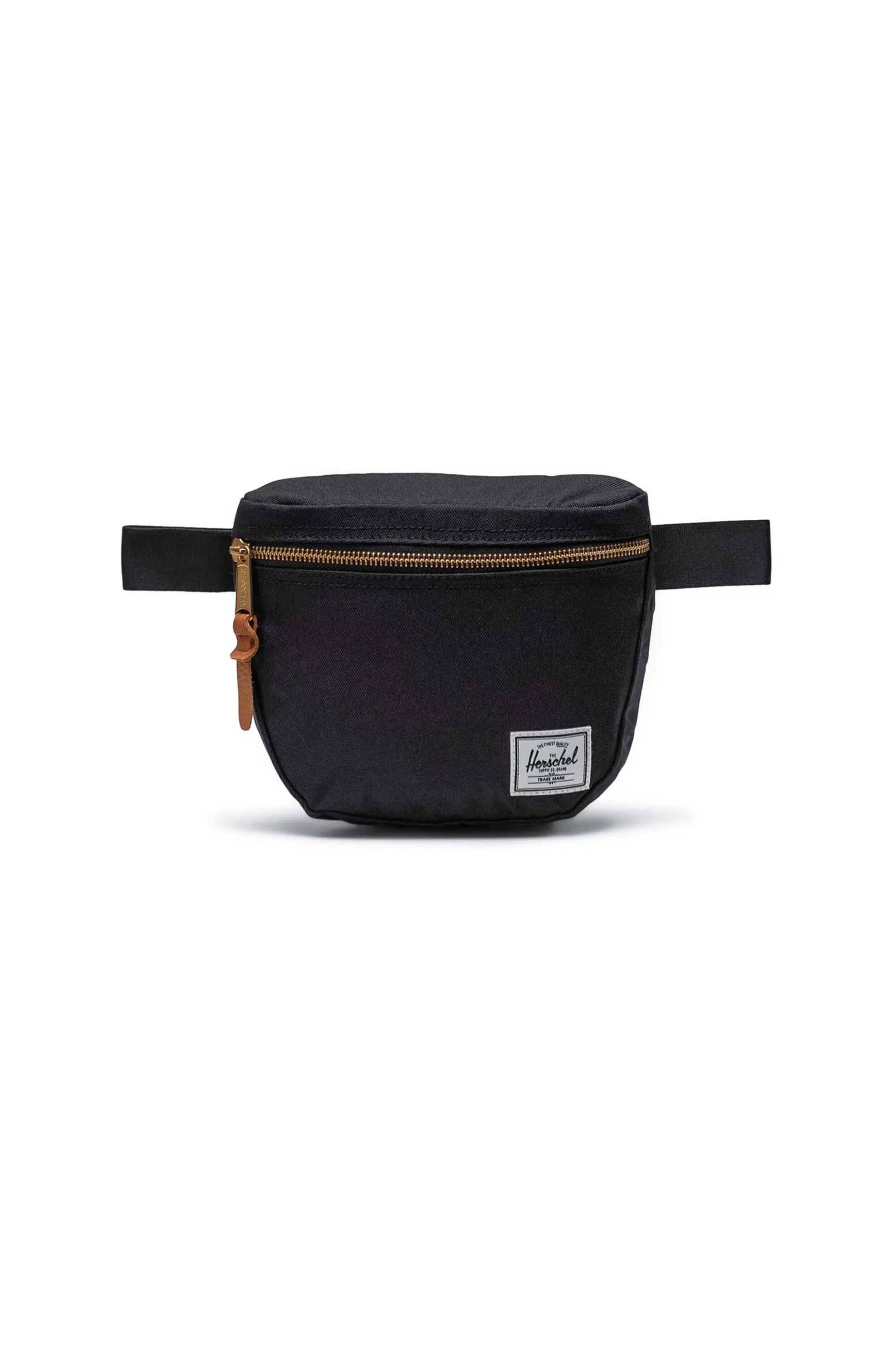 Herschel unisex τσαντάκι μέσης μονόχρωμο με contrast logo patch "Settlement" 2 L - 66UACL00936 Μαύρο