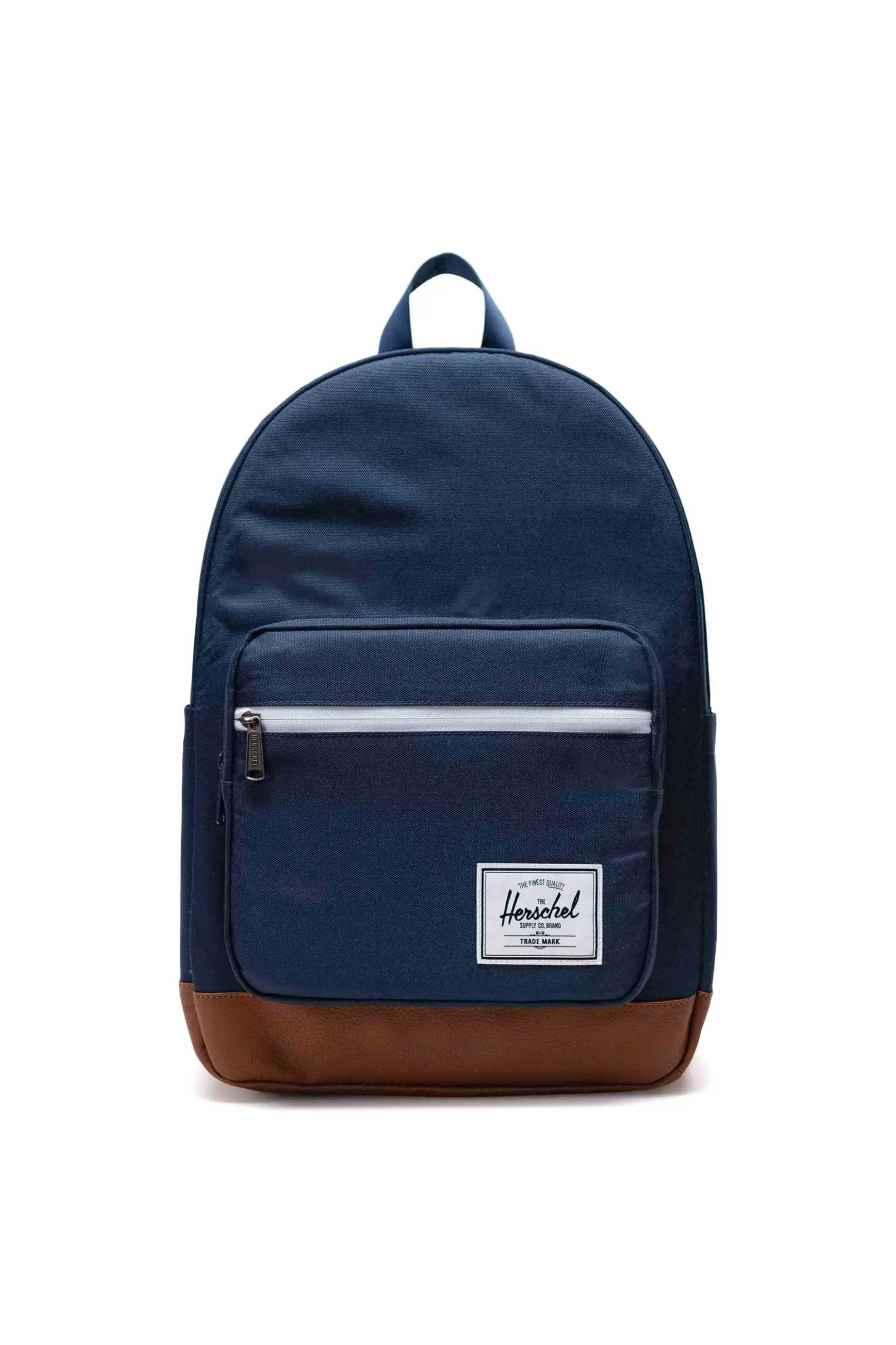 Herschel unisex backpack με contrast logo patch "Pop Quiz™" 25 L - 66UBCL00945 Σκούρο Μπλε