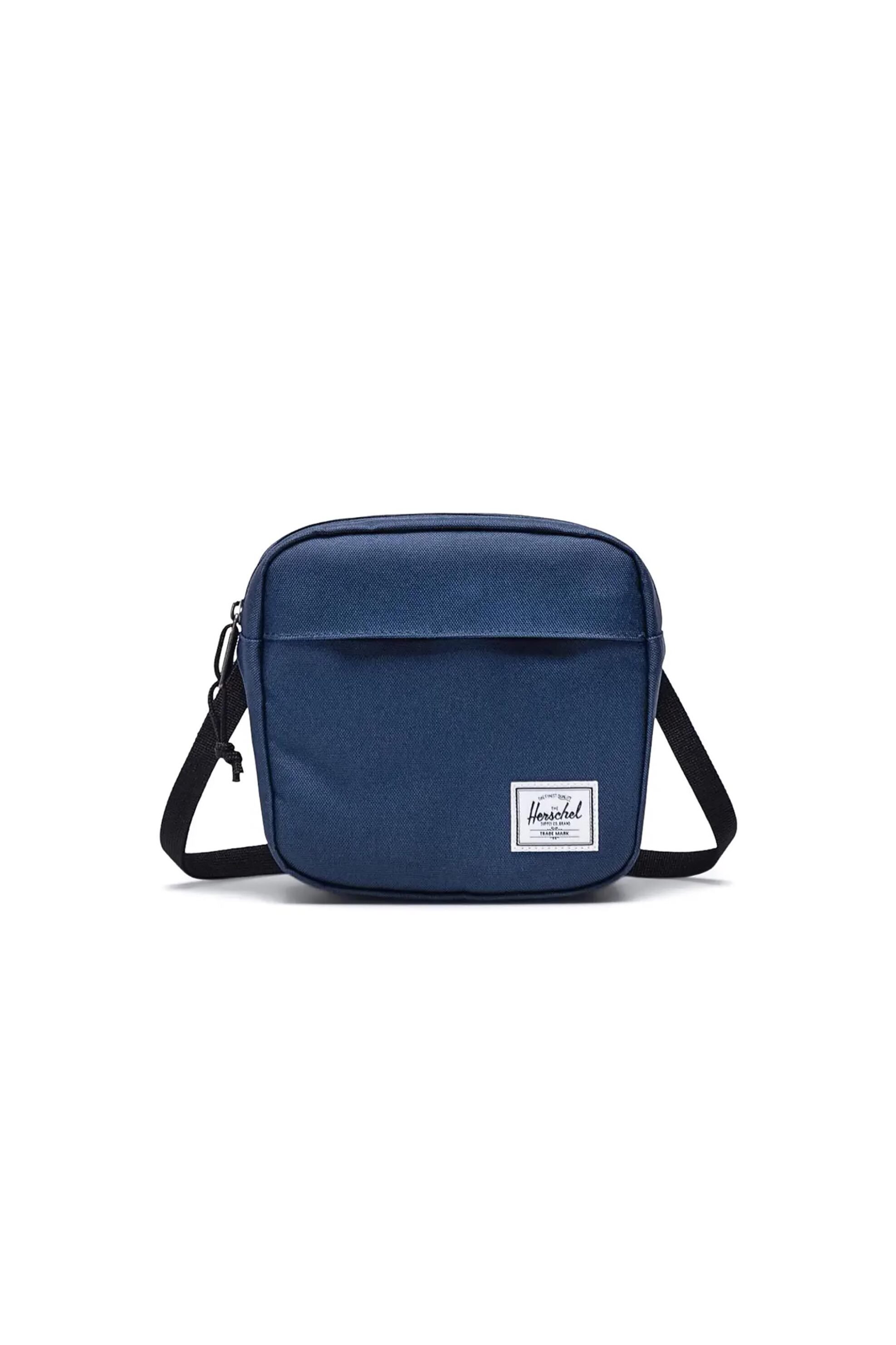 Herschel unisex τσάντα crossbody μονόχρωμη με contrast logo patch "Classic™" 2 L - 66UACL00897 Σκούρο Μπλε