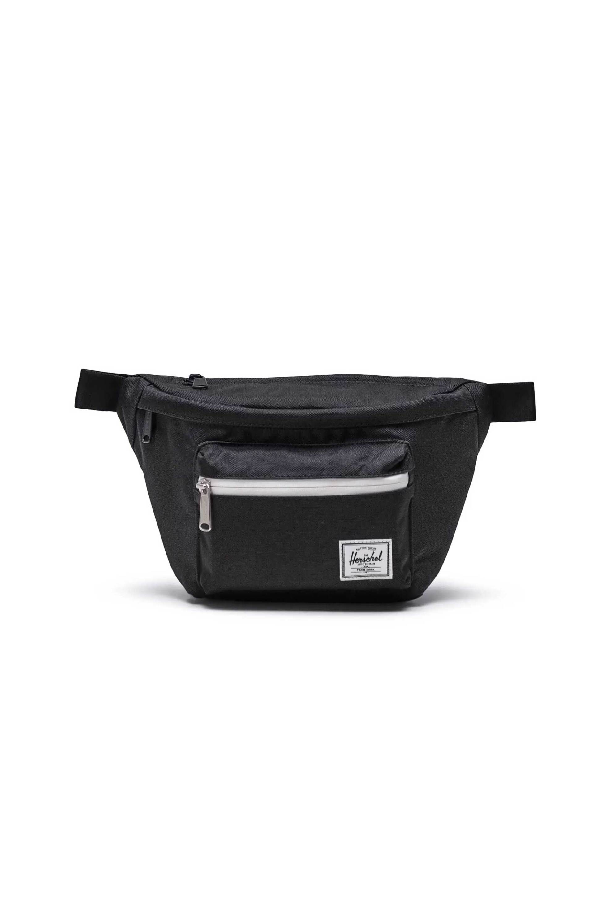 HERSCHEL Herschel unisex τσαντάκι μέσης μονόχρωμο με contrast logo patch "Pop Quiz" 3,5 L - 66UACL00922 Μαύρο