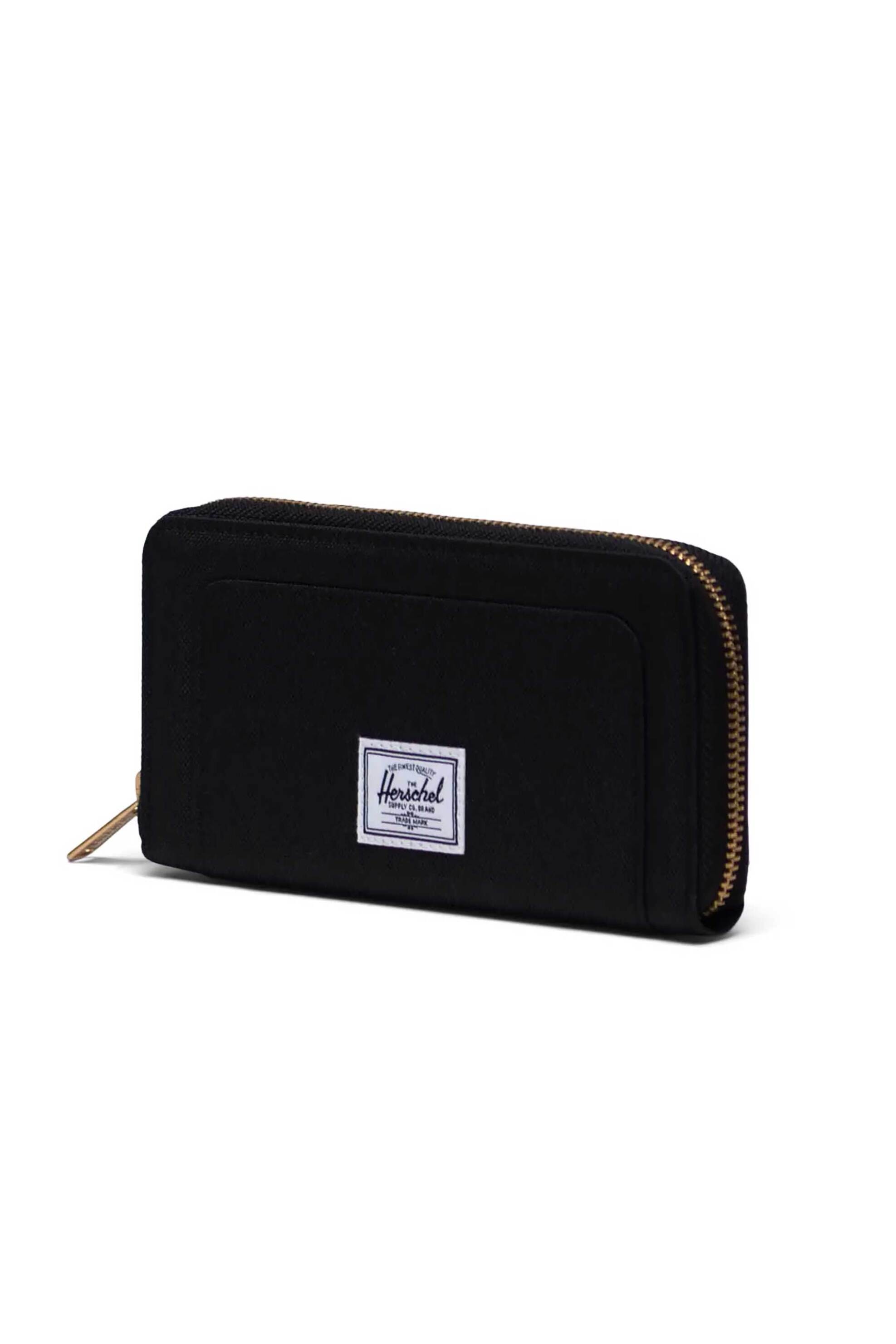 Herschel unisex πορτοφόλι μονόχρωμο με contrast logo patch μπροστά "Thomas" - 66UACL00968 Μαύρο φωτογραφία