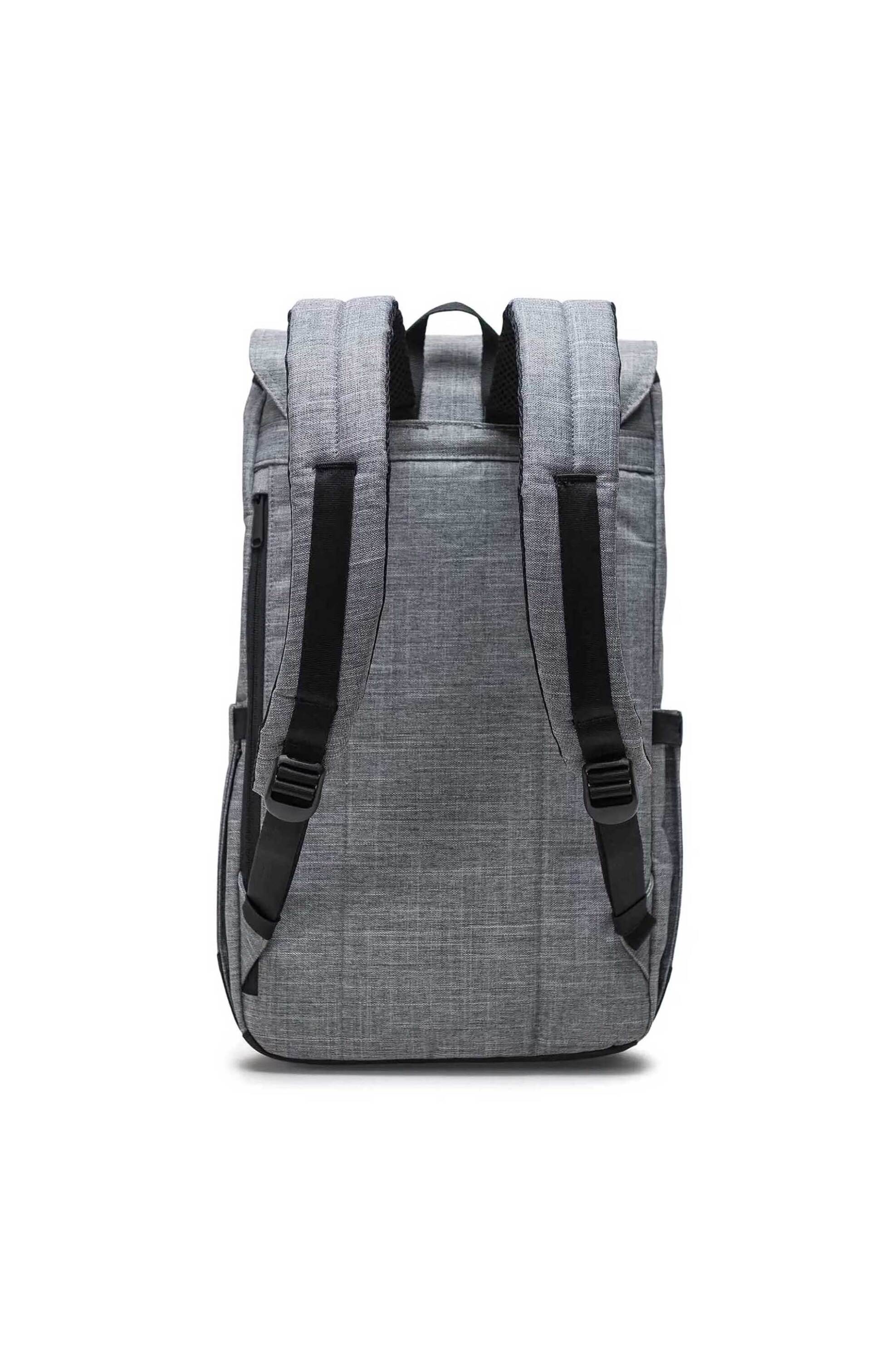 Herschel unisex backpack μονόχρωμο με contrast logo patch και λουριά "Retreat™" 23 L - 66UBCL00907 Γκρι φωτογραφία