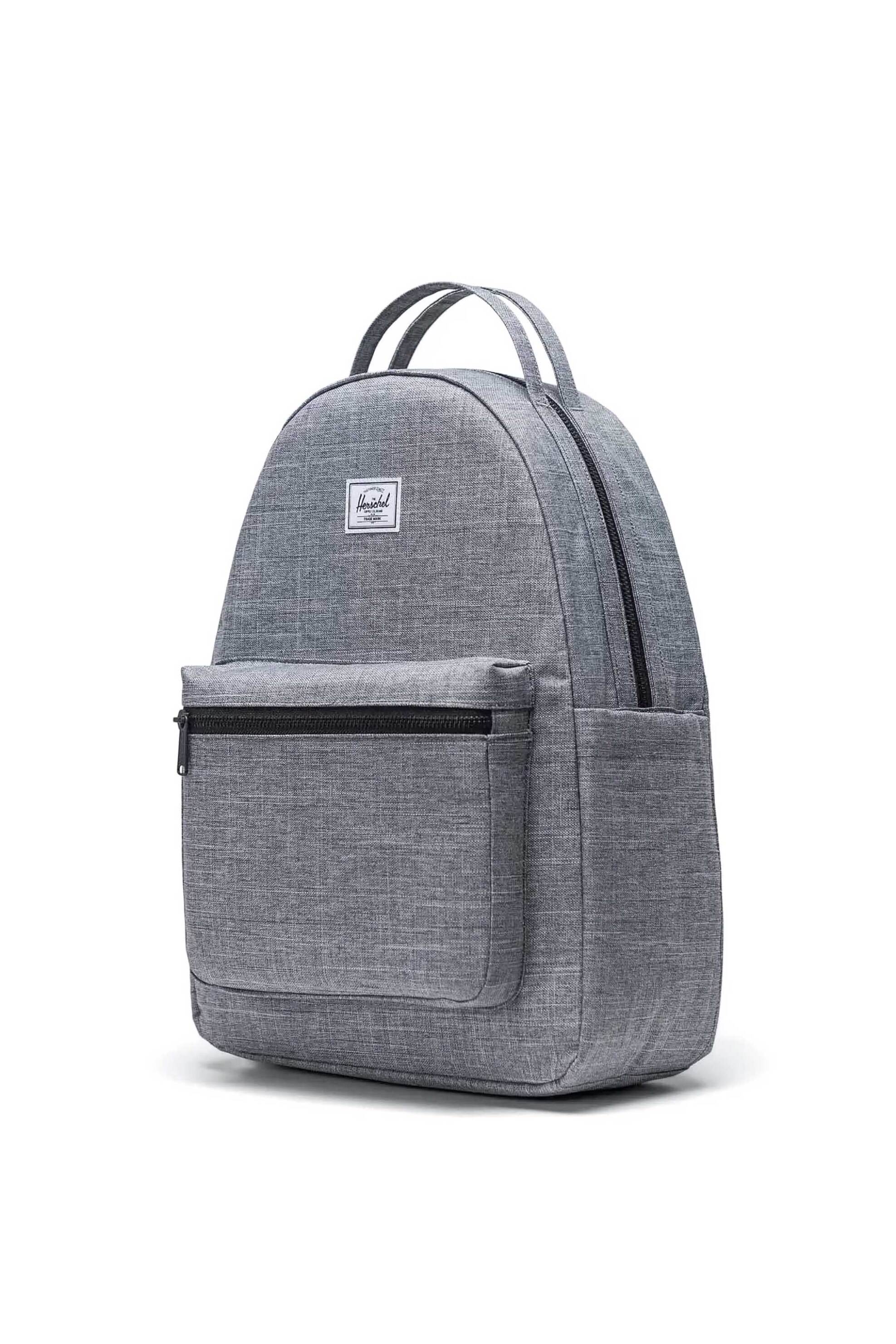 Herschel unisex backpack μονόχρωμο με contrast logo patch "Nova™" 18 L - 66UBCL00960 Γκρι φωτογραφία