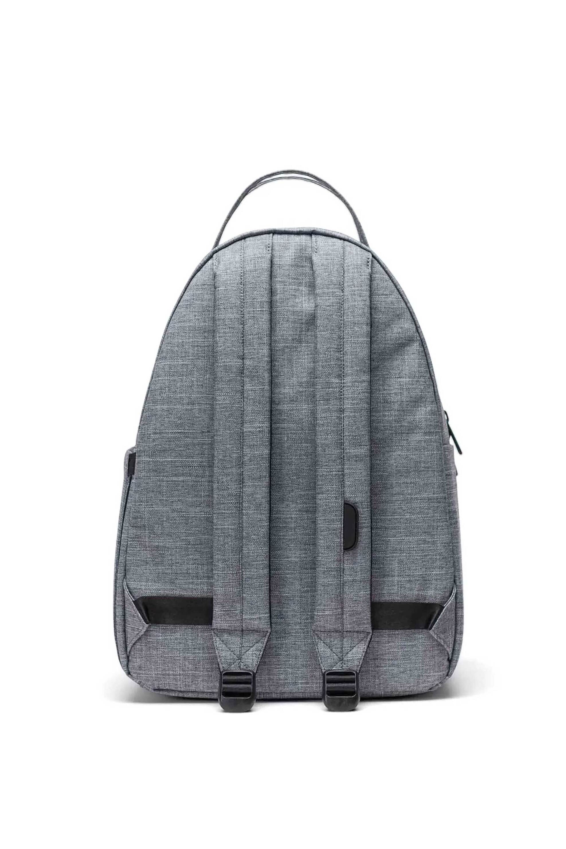 Herschel unisex backpack μονόχρωμο με contrast logo patch "Nova™" 18 L - 66UBCL00960 Γκρι φωτογραφία