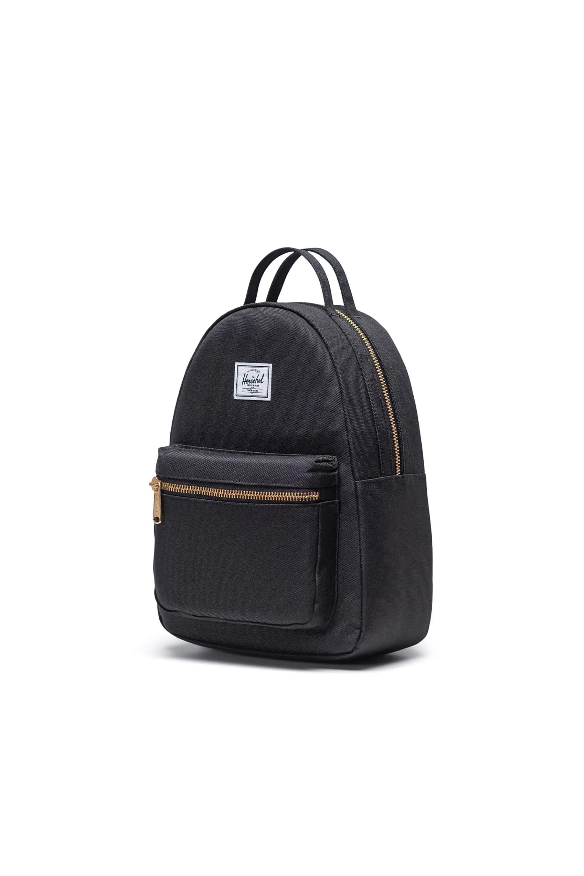 Herschel unisex backpack μονόχρωμο με contrast logo patch "Nova™ Mini" 9 L - 66UBCL00969 Μαύρο φωτογραφία