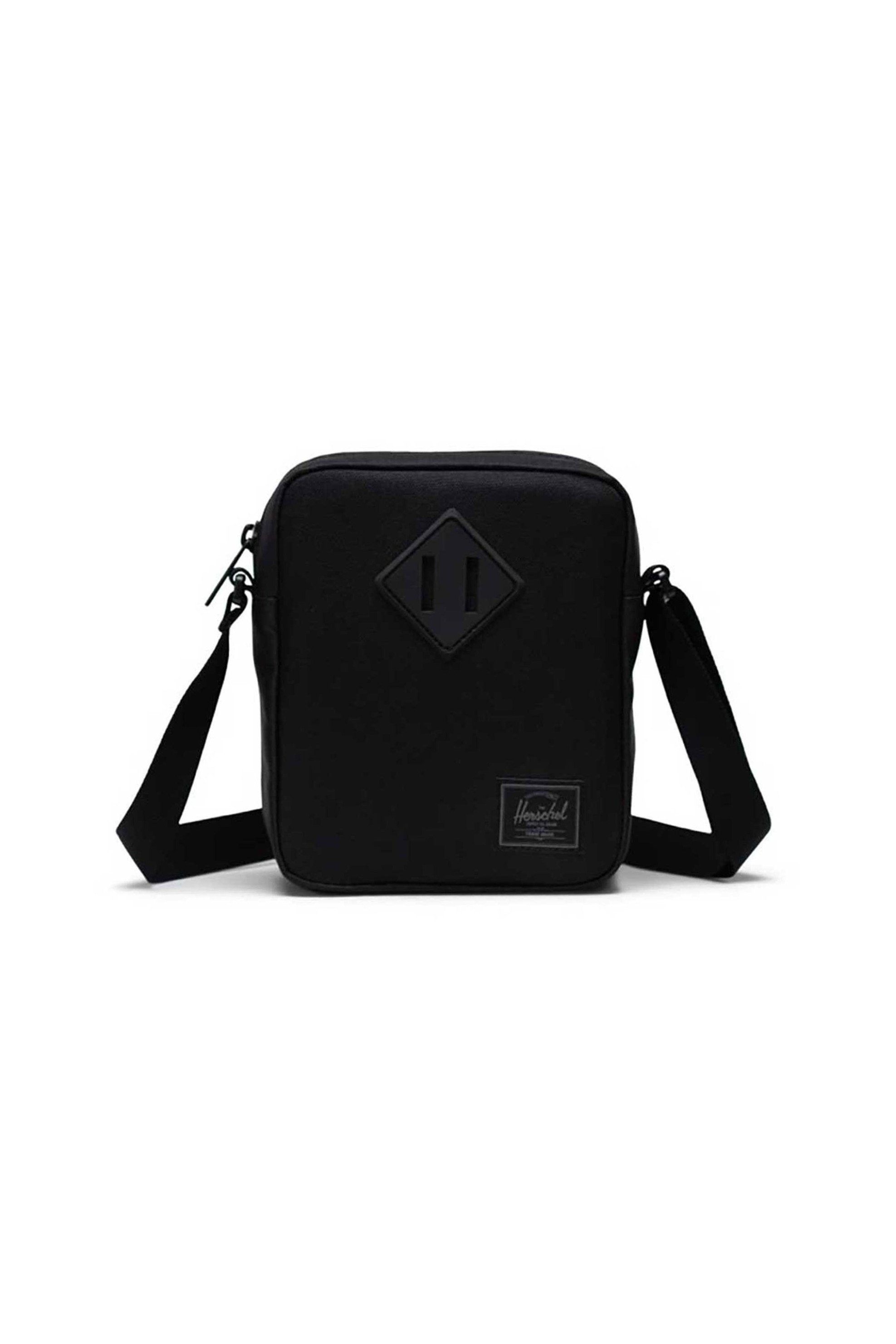 HERSCHEL Herschel unisex τσάντα crossbody μονόχρωμη με contrast logo patch "Heritage™" 2,6 L - 66UACL00886 Μαύρο