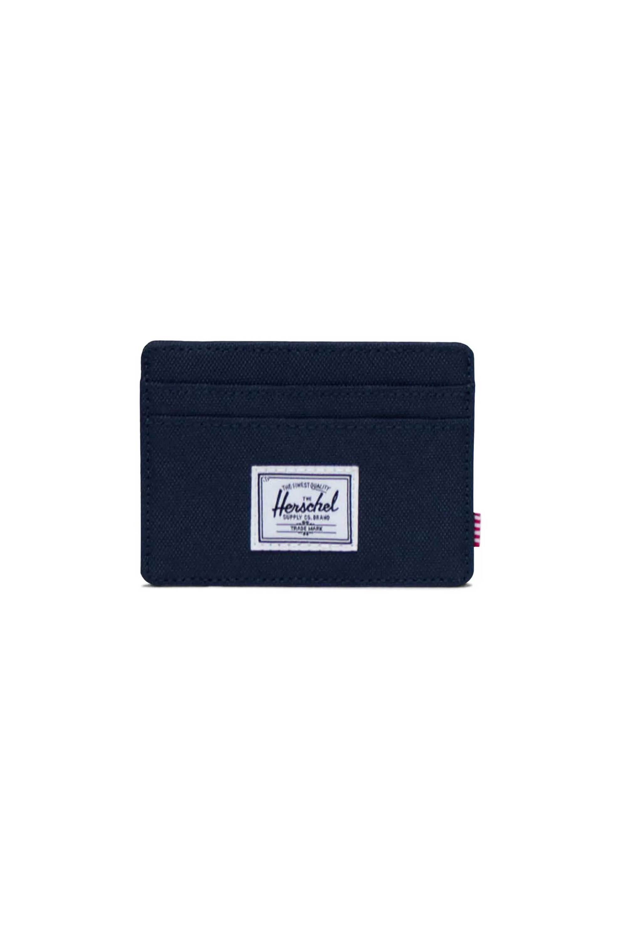 HERSCHEL Herschel unisex θήκη για κάρτες μονόχρωμη με contrast logo patch "Charlie" - 66UACL01036 Μπλε Σκούρο