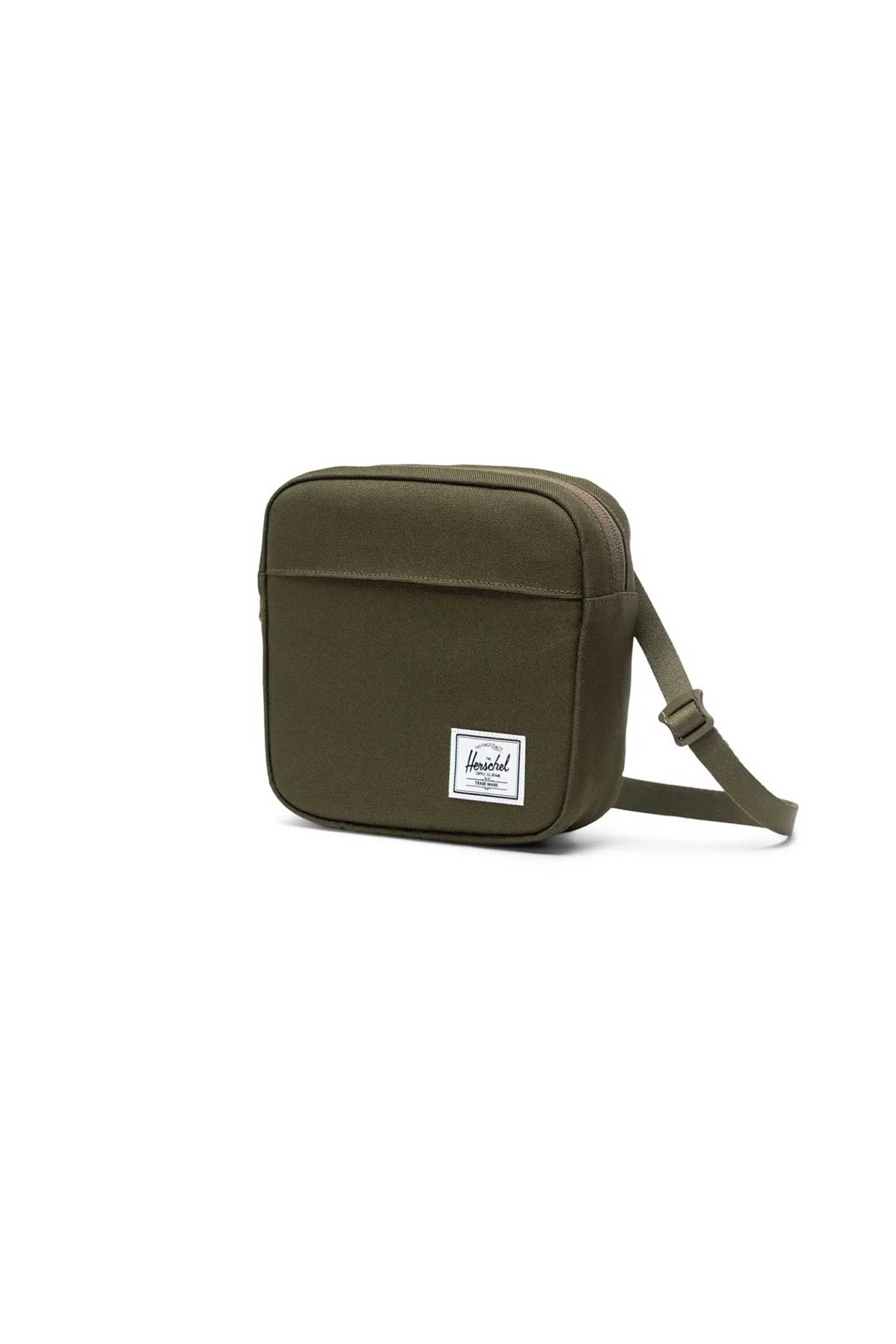 Herschel unisex τσάντα crossbody μονόχρωμη με contrast logo patch "Classic™" 2 L - 66UACL01558 Λαδί φωτογραφία