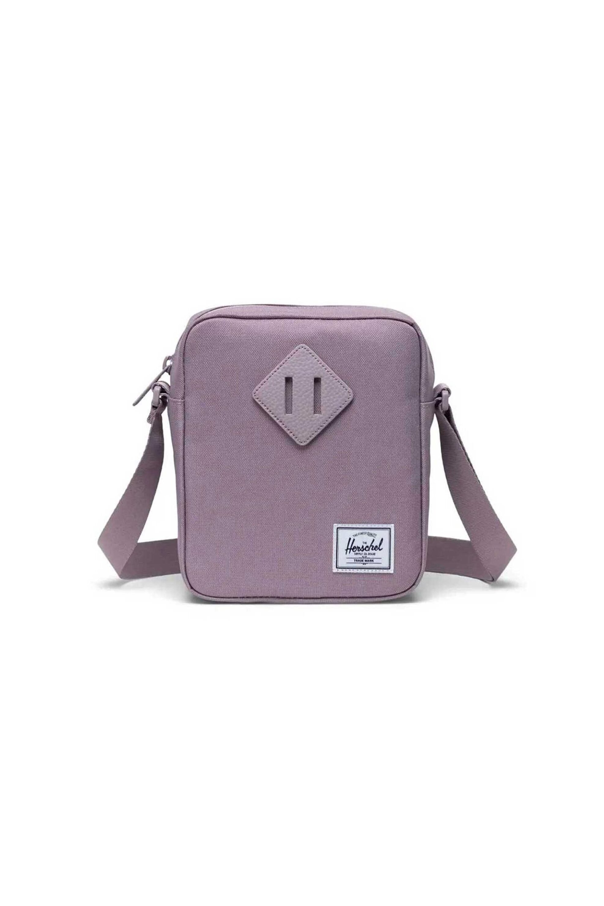 HERSCHEL Herschel unisex τσάντα crossbody μονόχρωμη με contrast logo patch "Heritage™" 2,6 L - 66UBCL01446 Λιλά