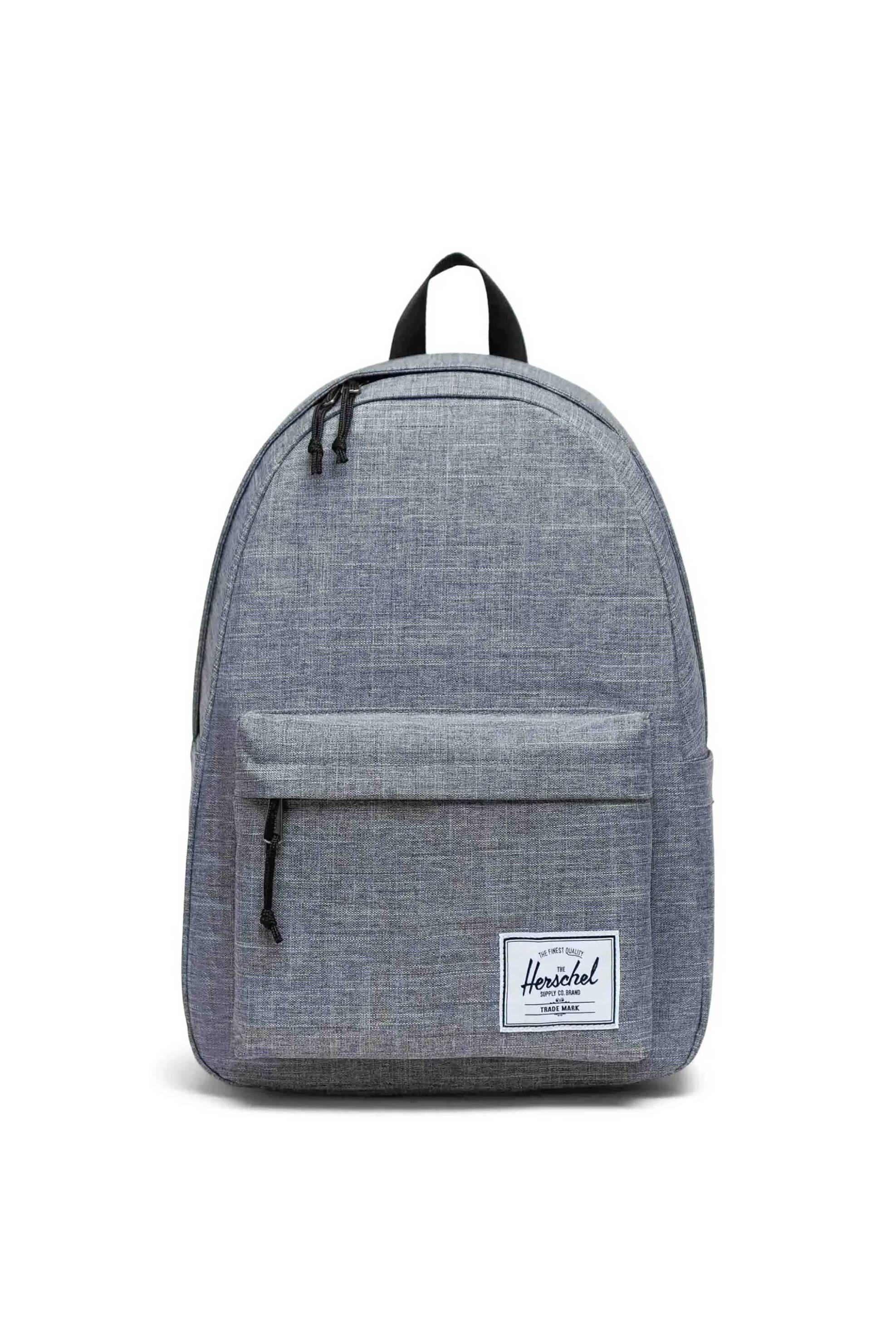 HERSCHEL Herschel unisex backpack μονόχρωμο με contrast logo print "Classic XL" 26 L - 66UBCL01683 Γκρι
