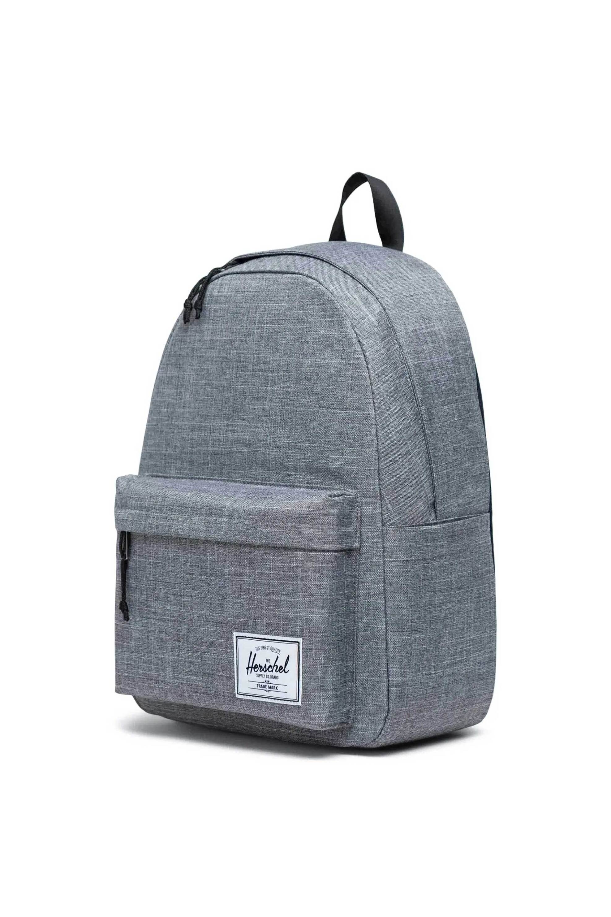 Herschel unisex backpack μονόχρωμο με contrast logo print "Classic XL" 26 L - 66UBCL01683 Γκρι φωτογραφία