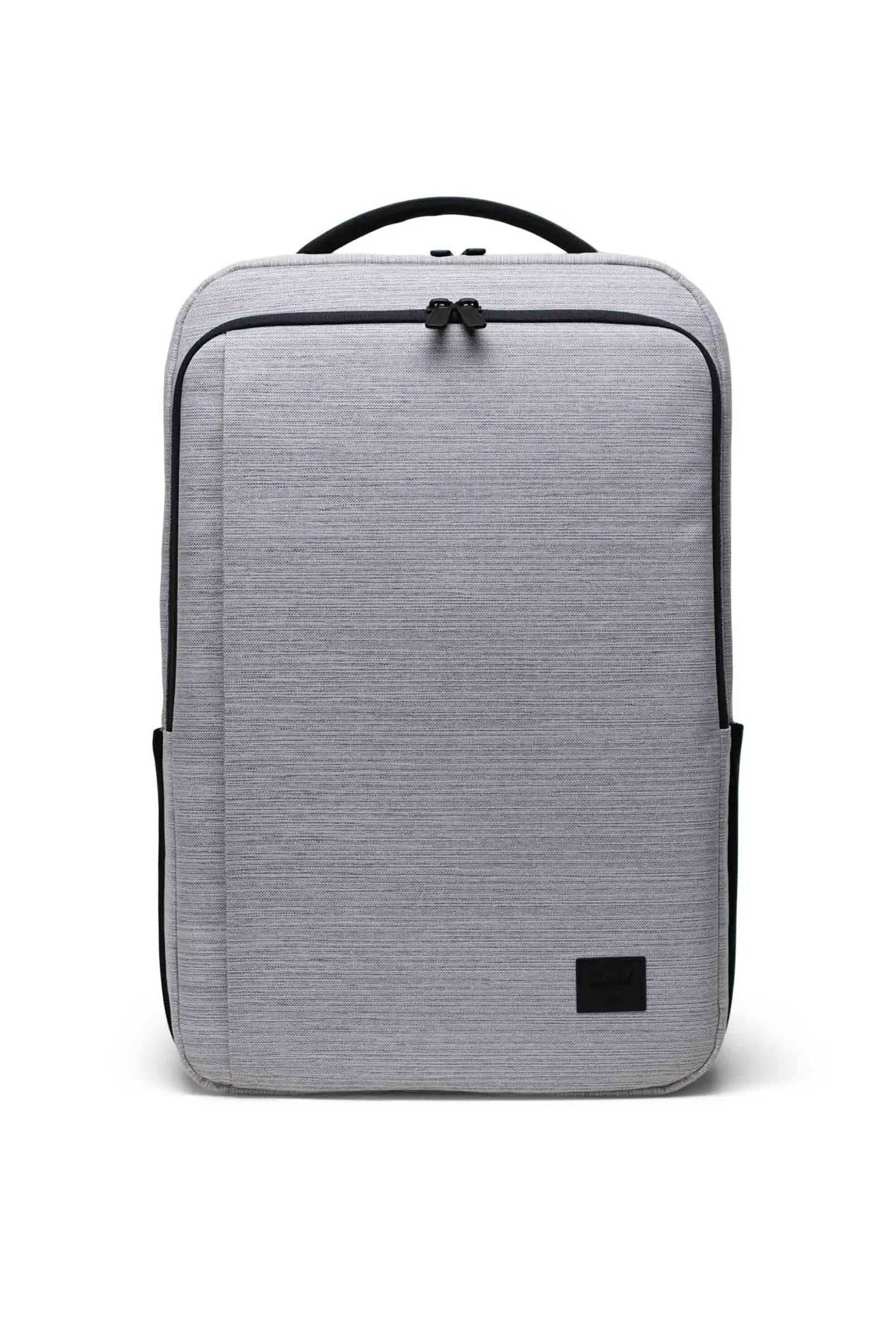 HERSCHEL Herschel unisex backpack μονόχρωμο με contrast logo patch "Kaslo" 30 L - 66UBTD00036 Γκρι