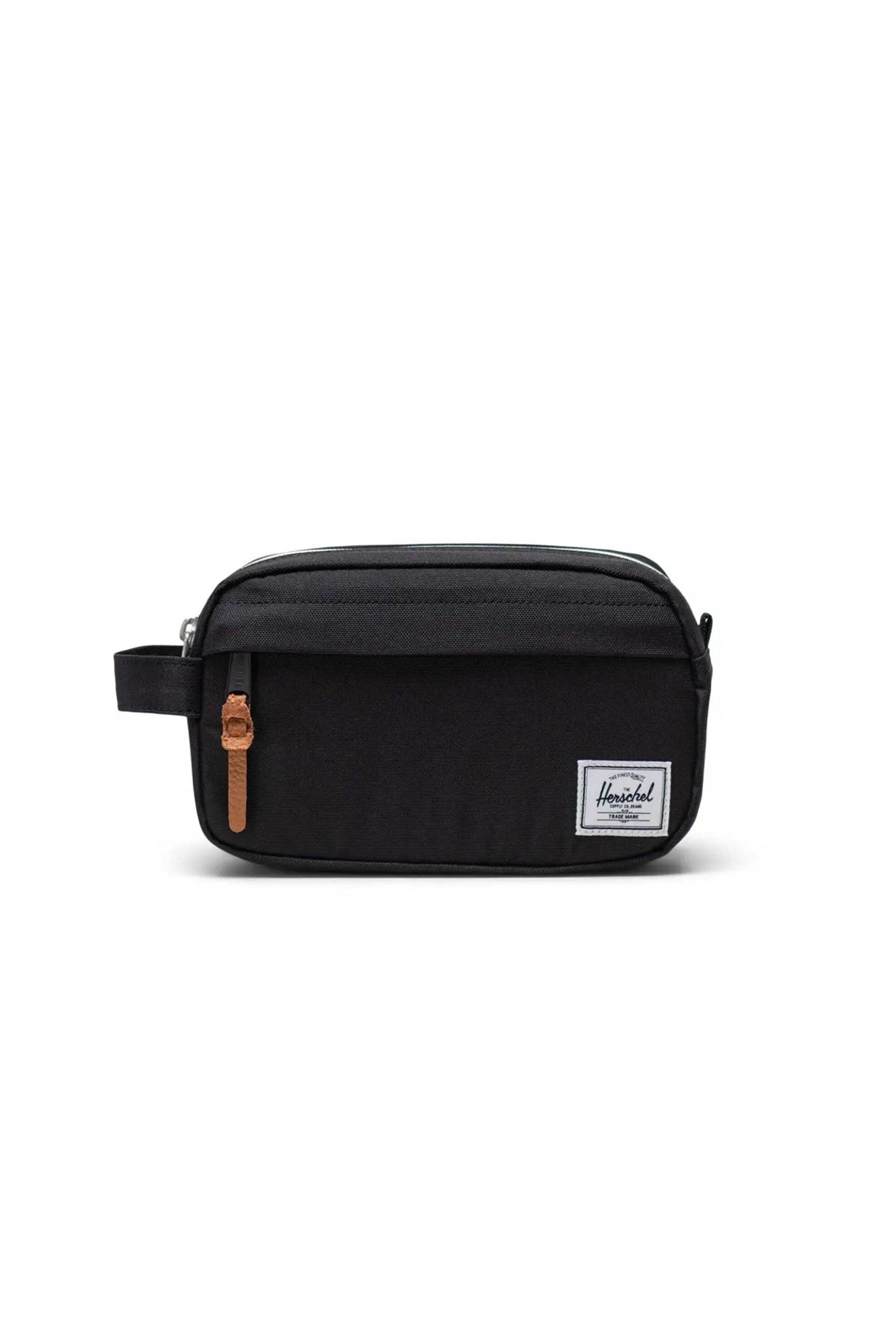 HERSCHEL Herschel unisex νεσεσέρ μονόχρωμο με contrast logo patch "Chapter Small Travel Kit" 3 L - 66UATR00160 Μαύρο