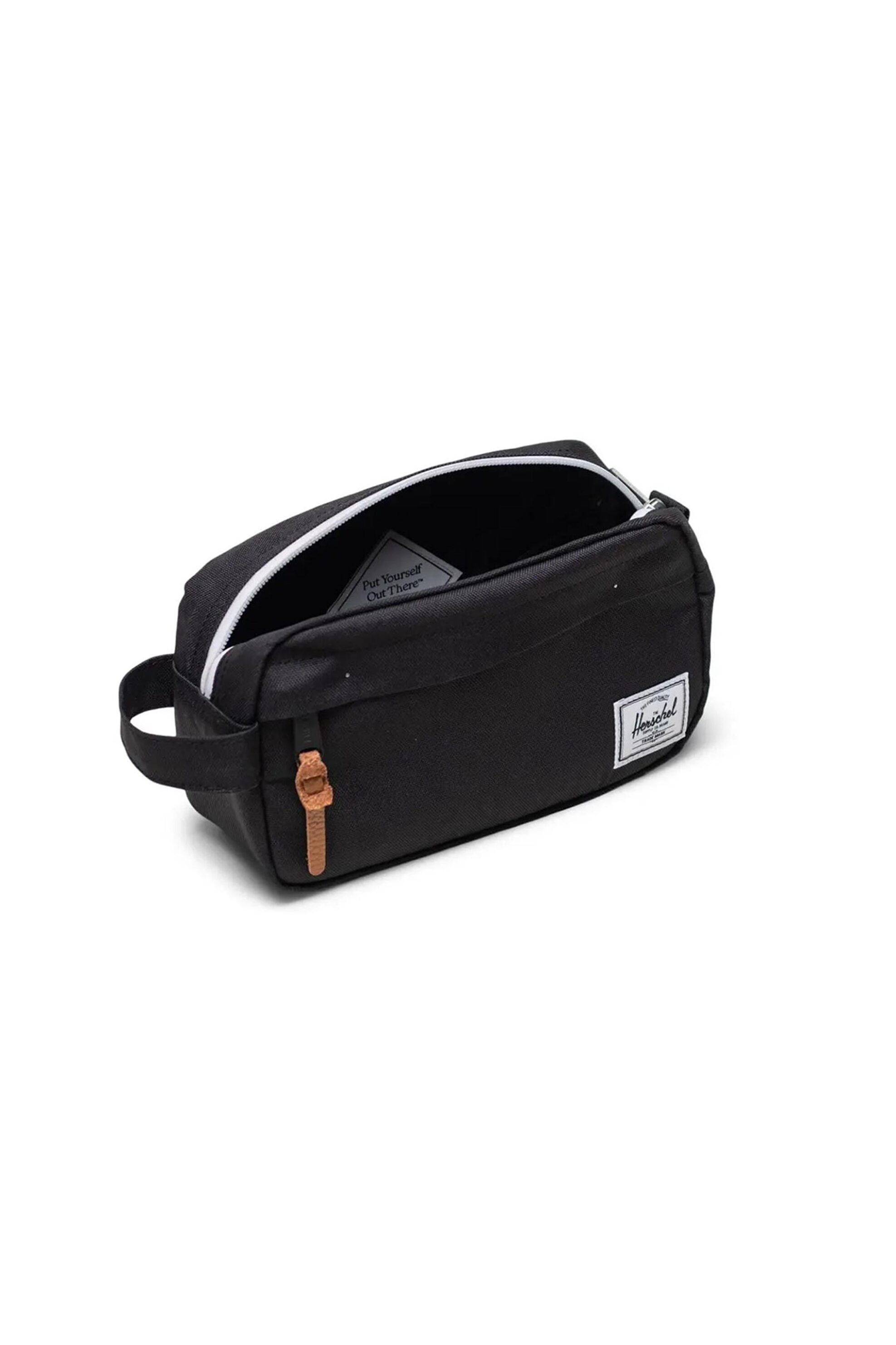 Herschel unisex νεσεσέρ μονόχρωμο με contrast logo patch "Chapter Small Travel Kit" 3 L - 66UATR00160 Μαύρο φωτογραφία