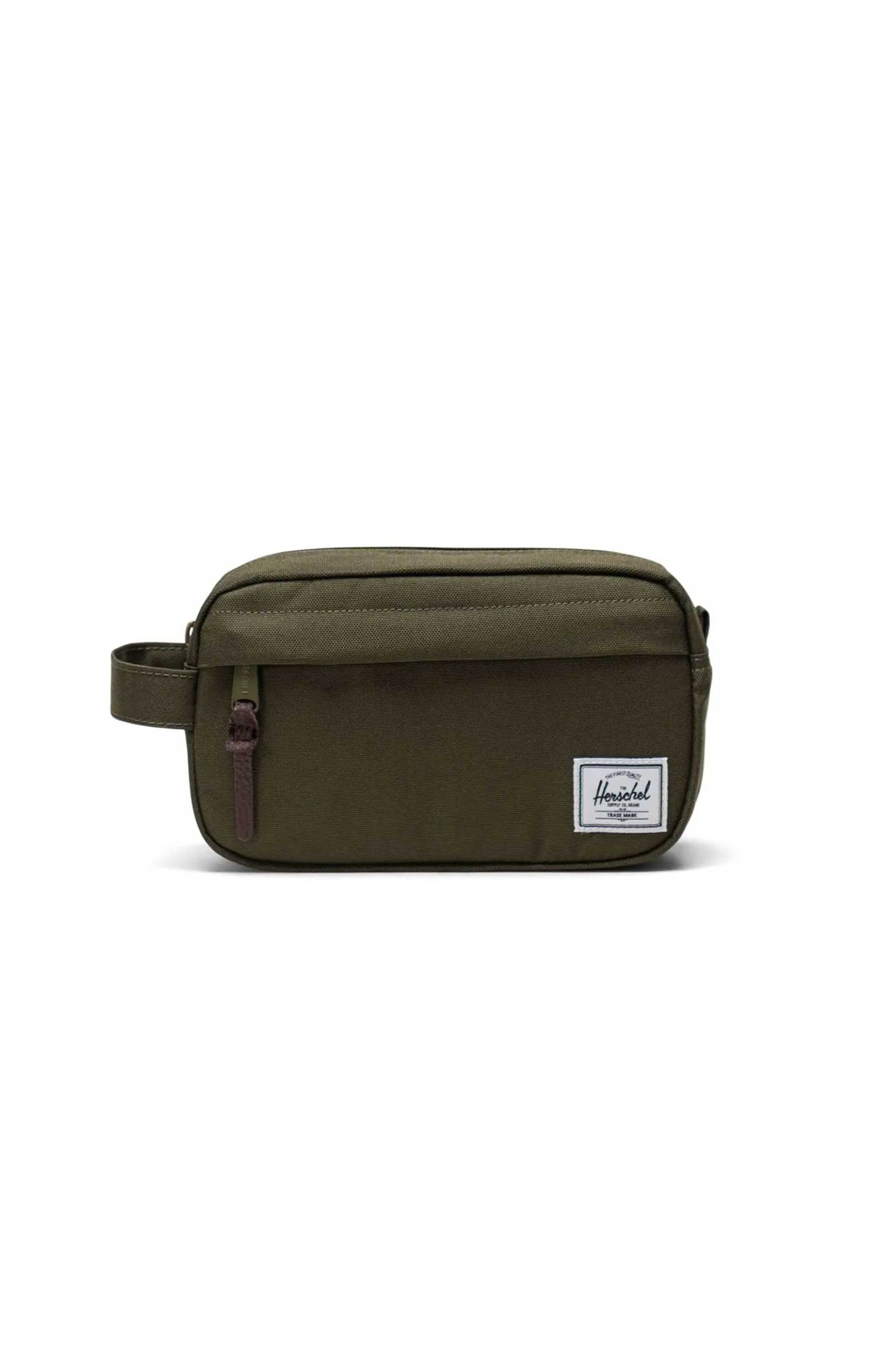 HERSCHEL Herschel unisex νεσεσέρ μονόχρωμο με contrast logo patch "Chapter Small Travel Kit" 3 L - 66UATR00166 Χακί