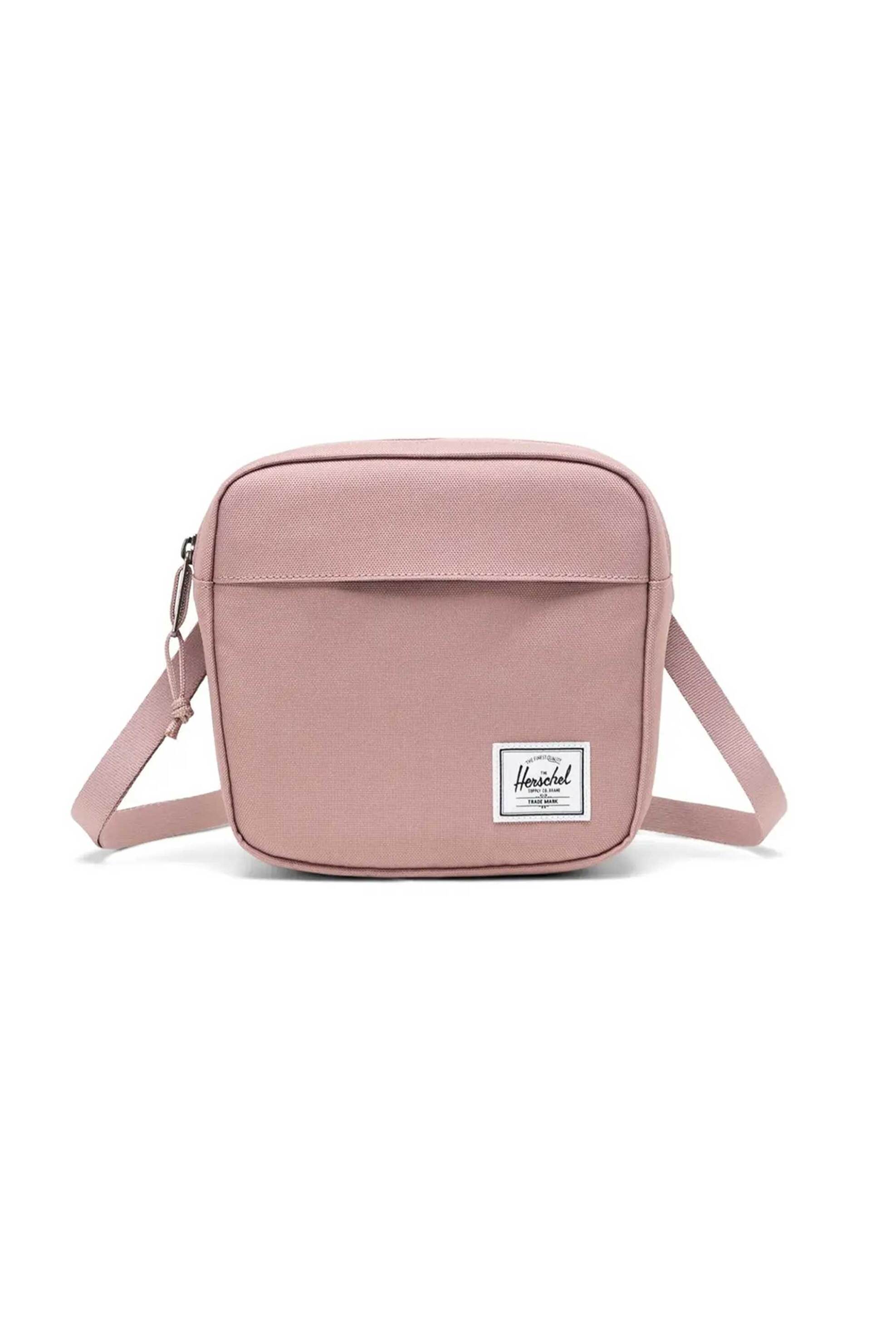 Herschel unisex τσάντα crossbody μονόχρωμη με contrast logo patch "Classic™" 2 L - 66UACL01555 Ροζ
