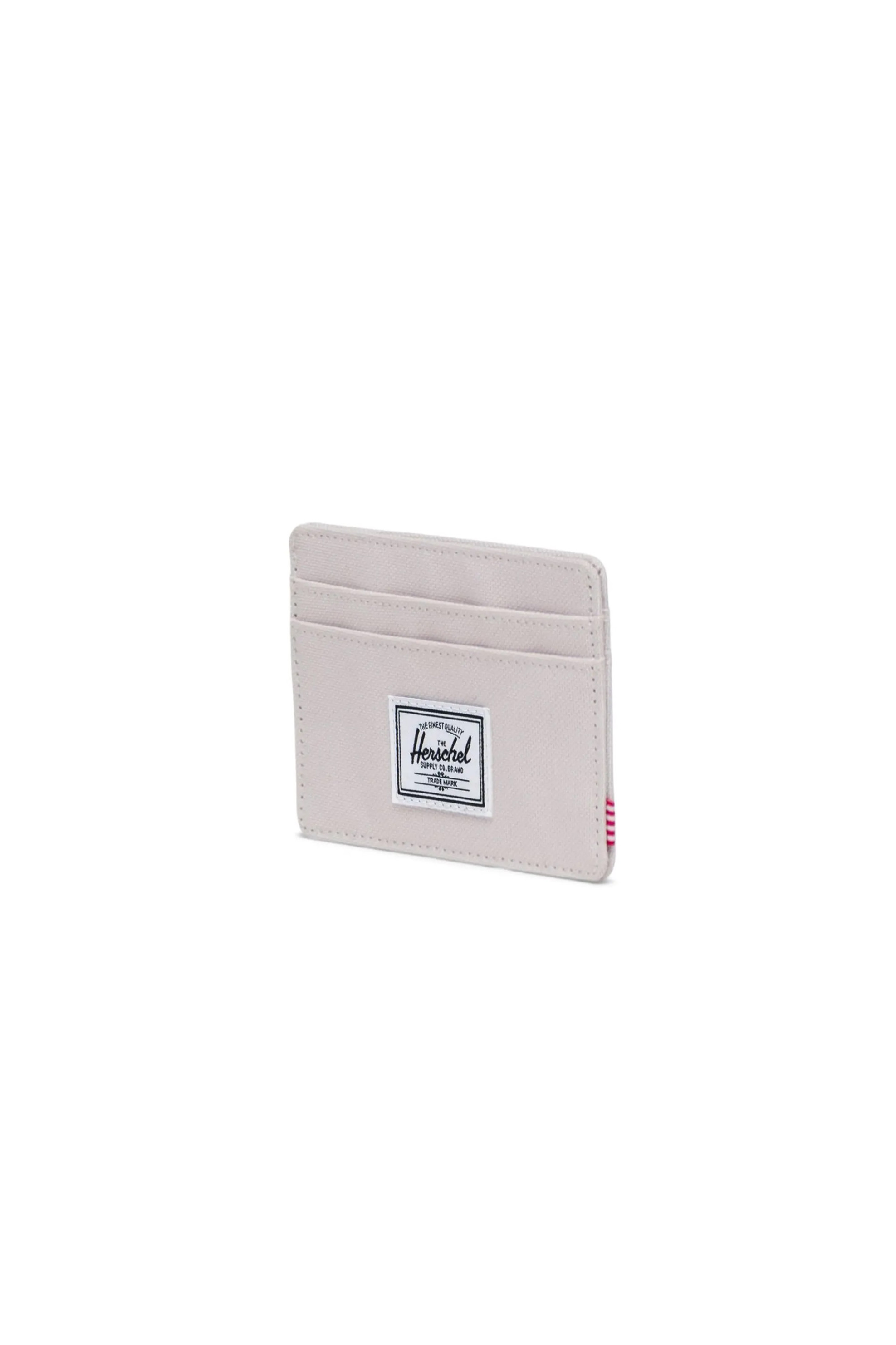 Herschel unisex θήκη για κάρτες μονόχρωμη με contrast logo patch "Charlie" - 66UACL01340 Υπόλευκο φωτογραφία