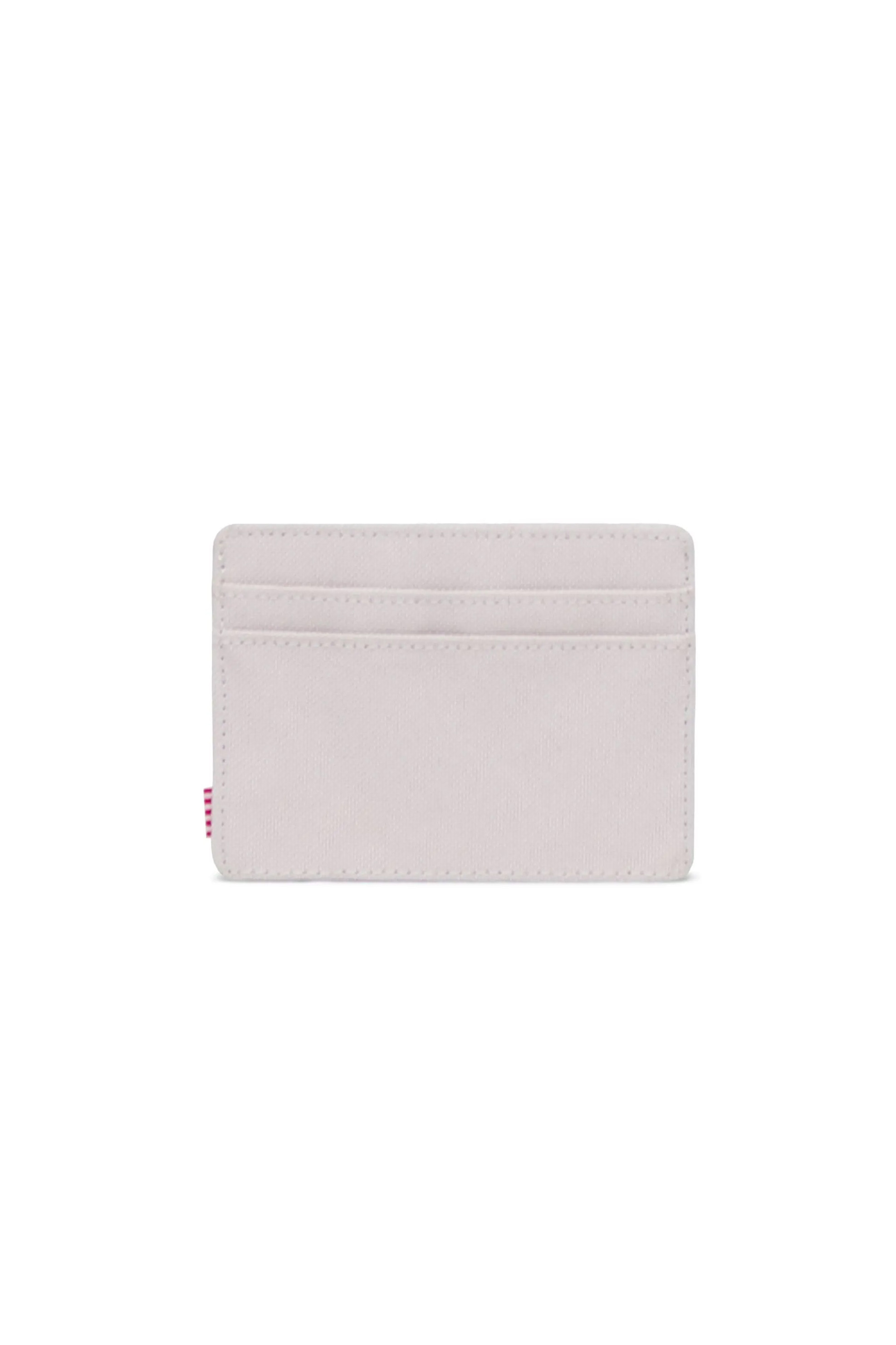 Herschel unisex θήκη για κάρτες μονόχρωμη με contrast logo patch "Charlie" - 66UACL01340 Υπόλευκο φωτογραφία