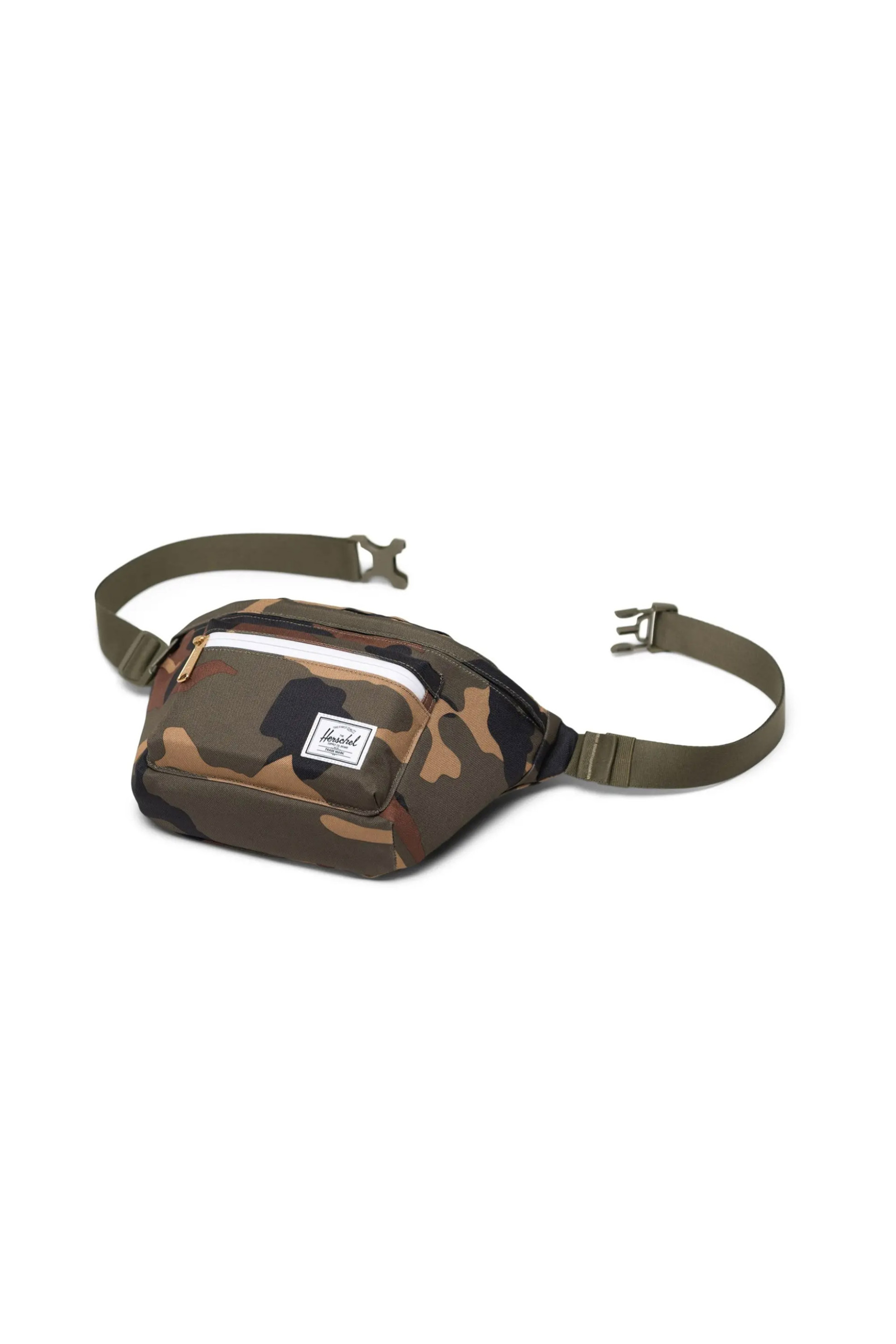 Herschel Unisex Τσαντάκι Μέσης με Camo Print Και Contrast Logo Patch Pop Quiz 3 5 L - 66Uacl01670 Χακί